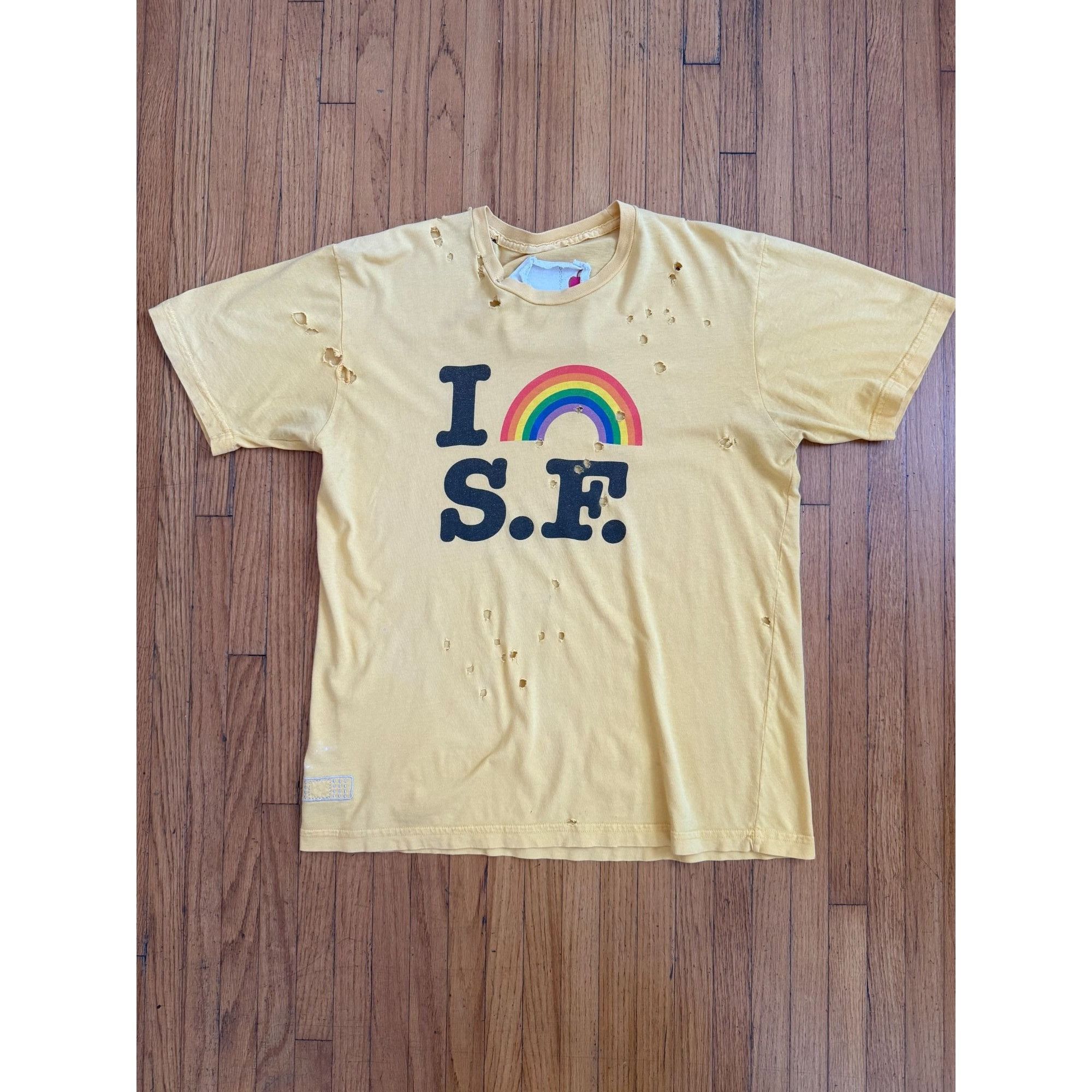 Other Parballe “I 🌈 S.F.” Shotgun‑Distressed Vintage Tee – Rare B Size US M / EU 48-50 / 2 - 1 Thumbnail