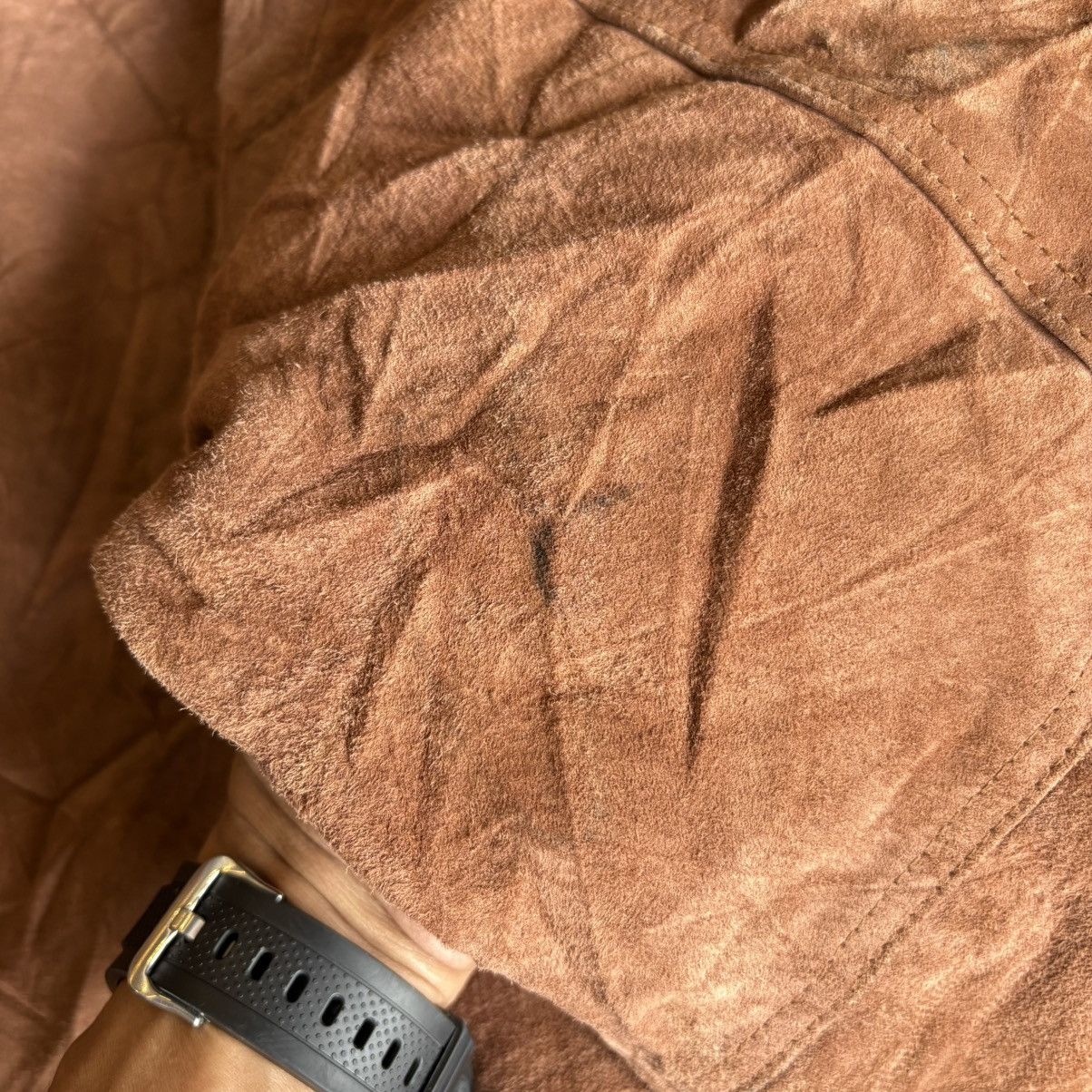 Genuine Leather Vintage Seahop Detroit Suede Leather Work Jacket Size L Size US L / EU 52-54 / 3 - 13 Thumbnail