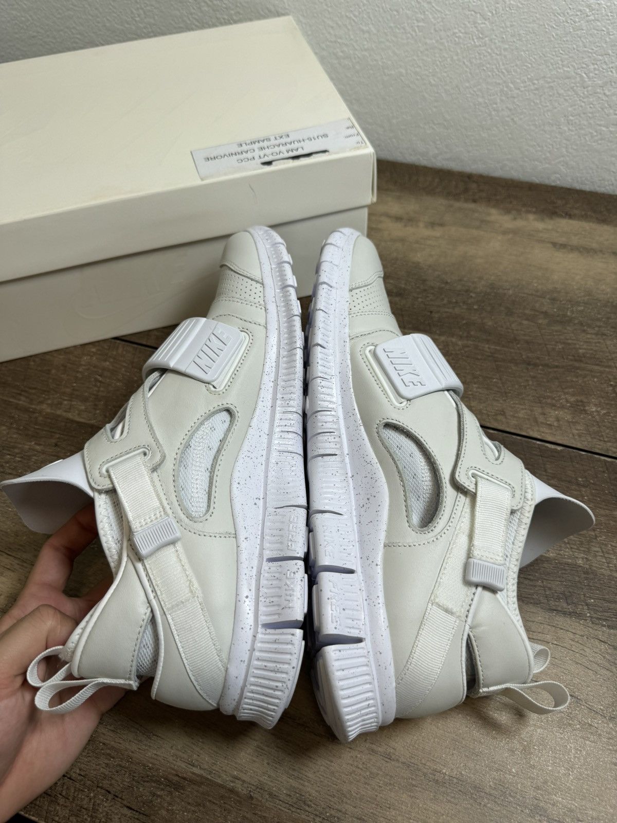 Nike SAMPLE Nike Free Huarache Carnivore SP 'White' Size 12 NEW Size US 12 / EU 45 - 5 Thumbnail