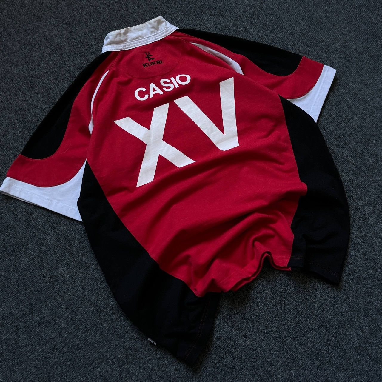 Genetic Manipulation Shinichiro Kuriya VTG Mans Rugby Kukri Earlsdon RFC 2005 Polo Casio xv 00s USA Size US XL / EU 56 / 4 - 5 Thumbnail