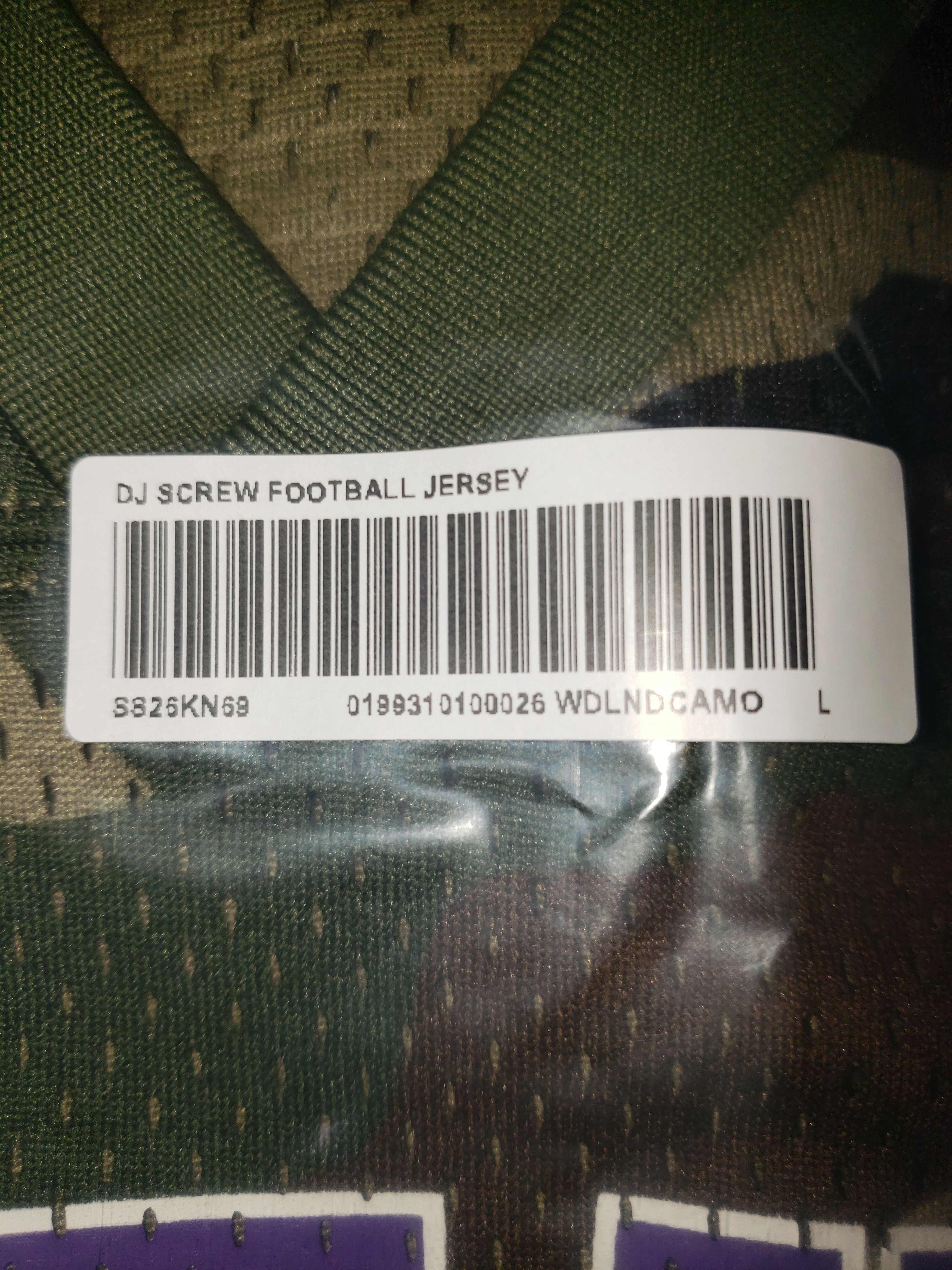 Supreme Supreme/DJ Screw Football Jersey Camo Size US L / EU 52-54 / 3 - 3 Thumbnail