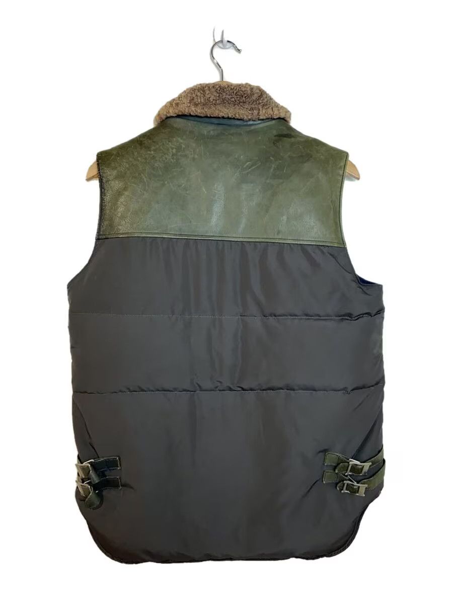 AW08 Leather Panel Down Vest