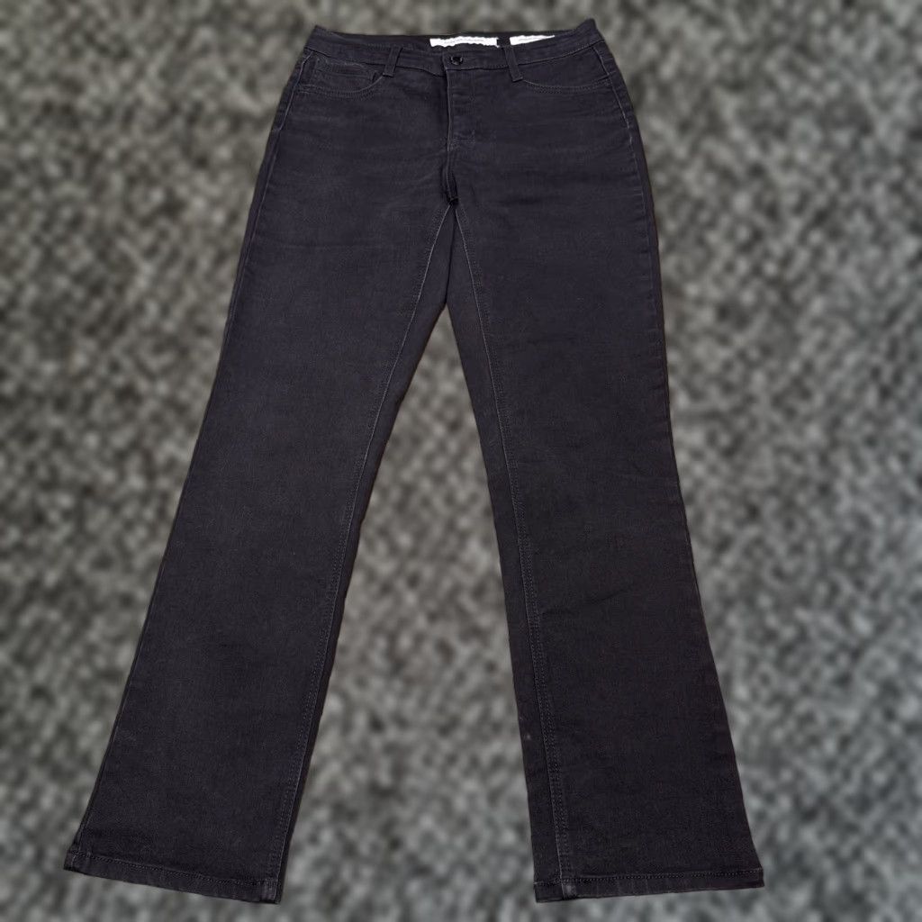 Jones New York Jones New York Jeans Womens 6 Short Black Mid Rise Stretch Straight Jeans Womens 6 Short Black Stretch Straight Den​im Pants Size 28" / US 6 / IT 42 - 1 Thumbnail