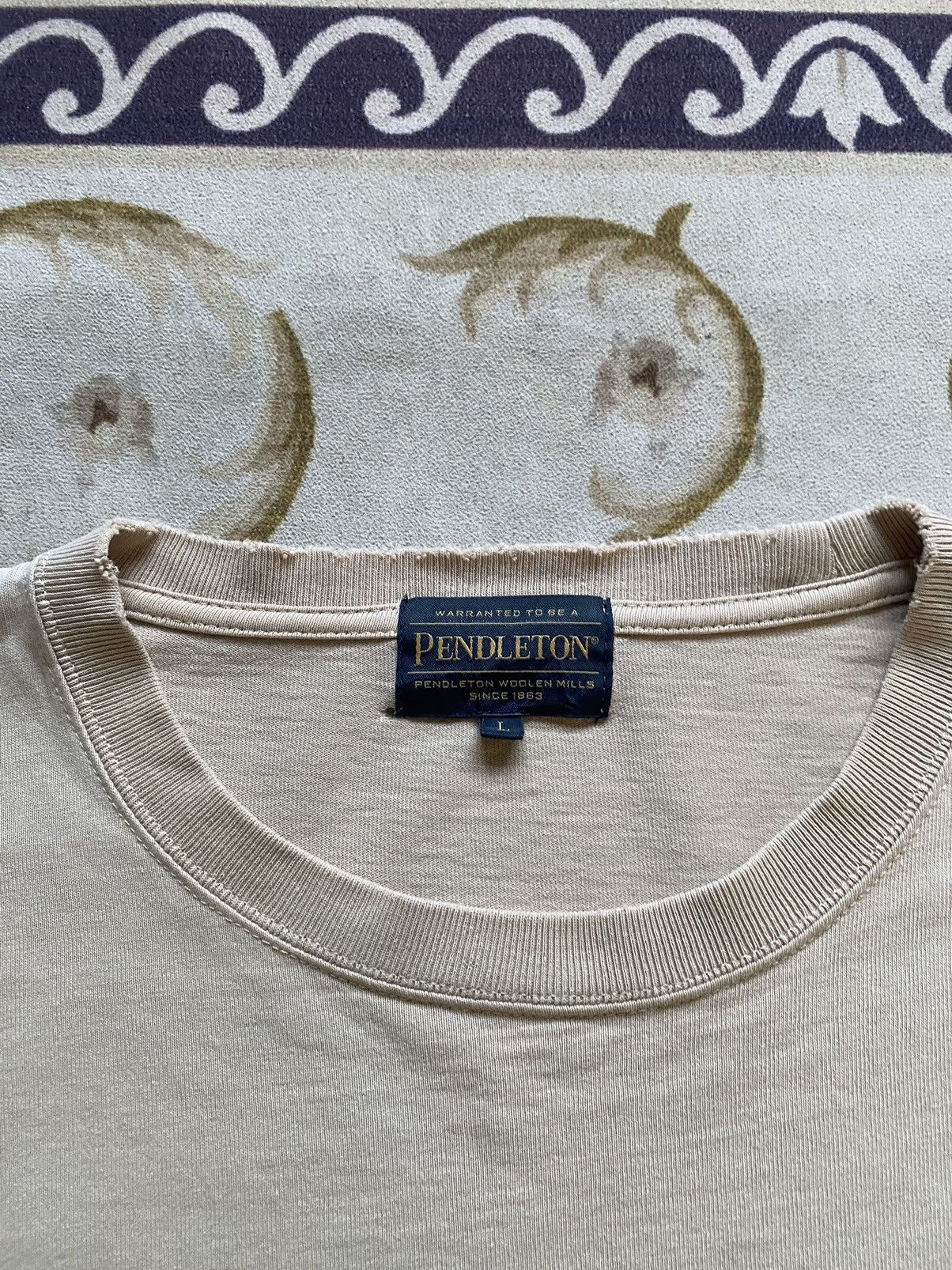 Japanese Brand Pendleton Navajo Long Sleeve Tee Size US L / EU 52-54 / 3 - 6 Thumbnail