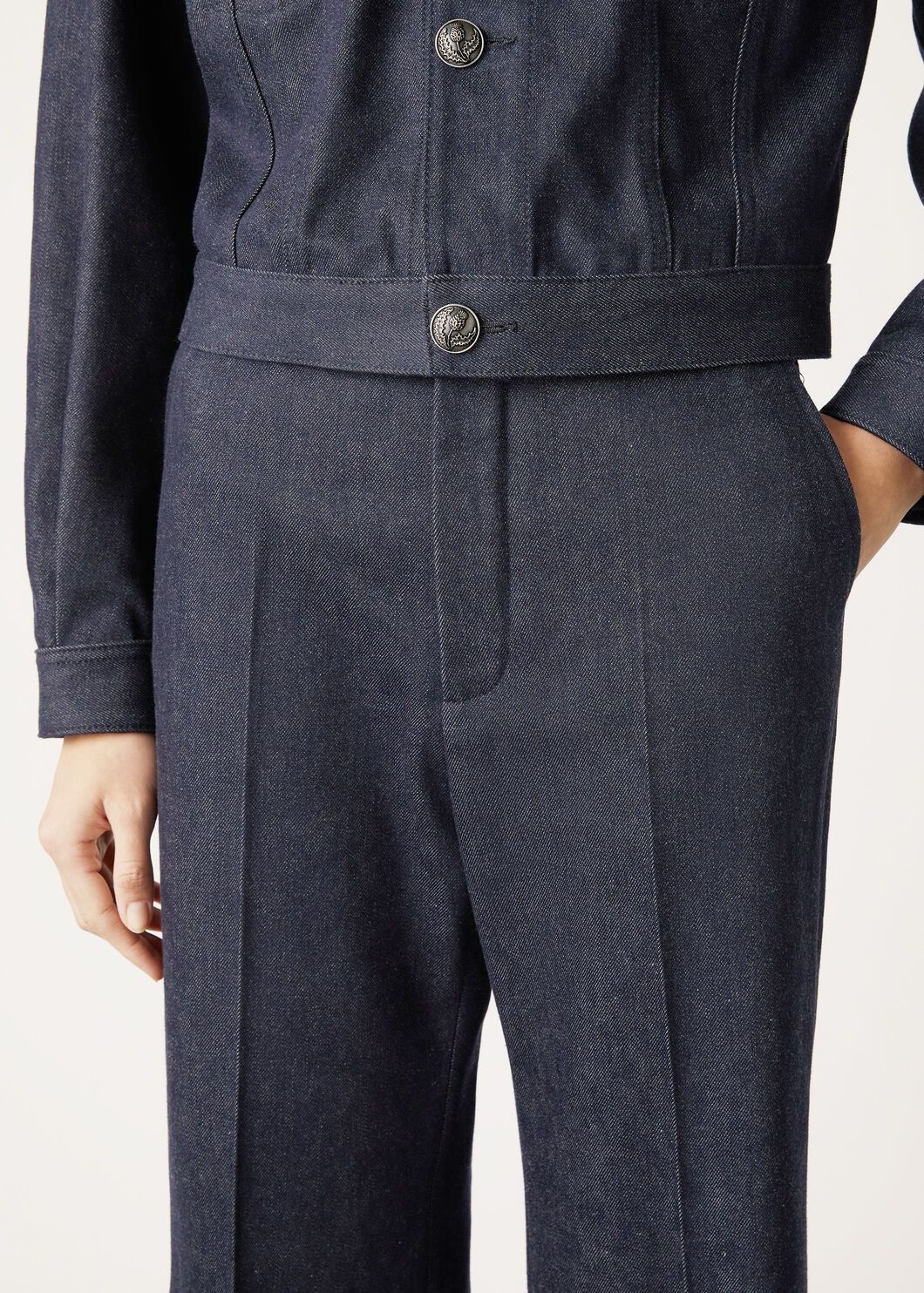 Loro Piana o1srvl11e0825 FAO4492 Jose Pant in Blue Size 26" / US 2 / IT 38 - 3 Thumbnail