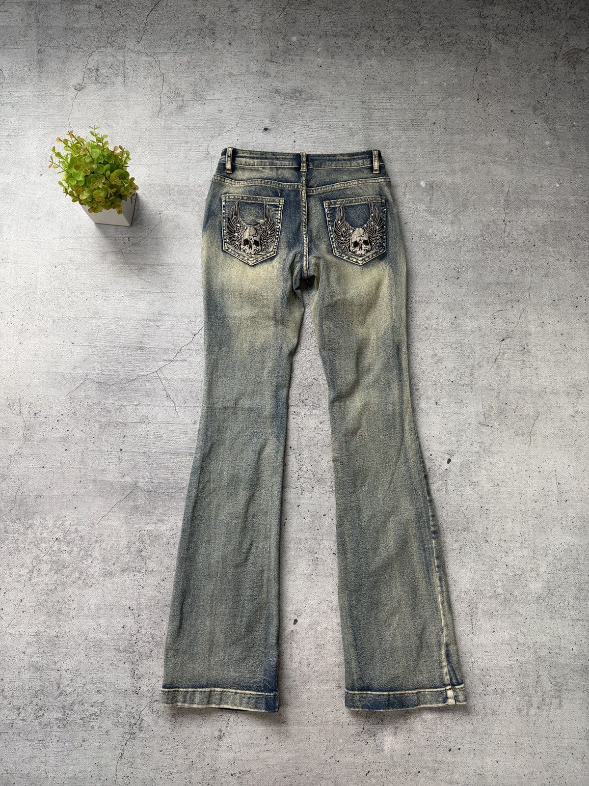 If Six Was Nine Crazy Sexy Flared Bootcut 2000s Y2K Jeans Size 28 Size US 28 / EU 44 - 1 Thumbnail