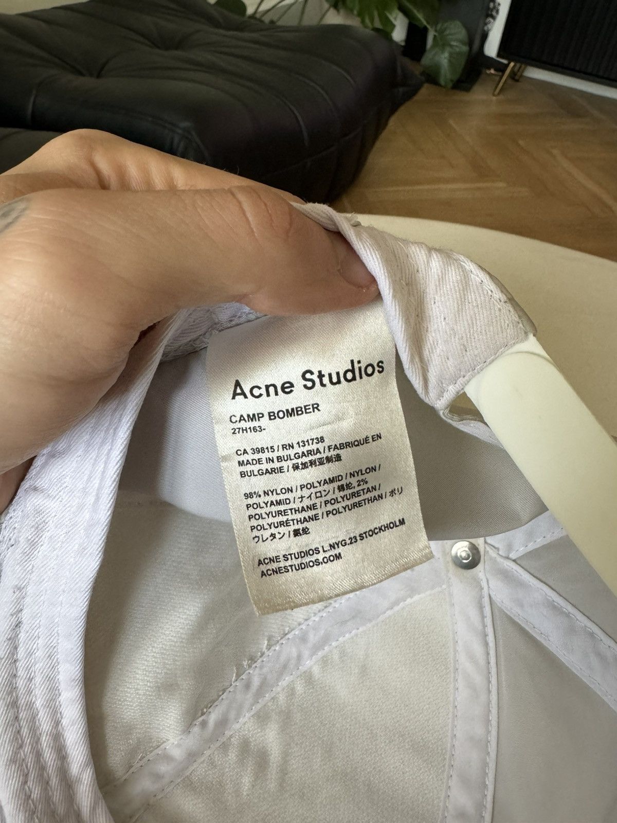 Acne Studios Acne Studios Distressed Hat Cap Snapback Silver Luxury Rare Size ONE SIZE - 6 Thumbnail