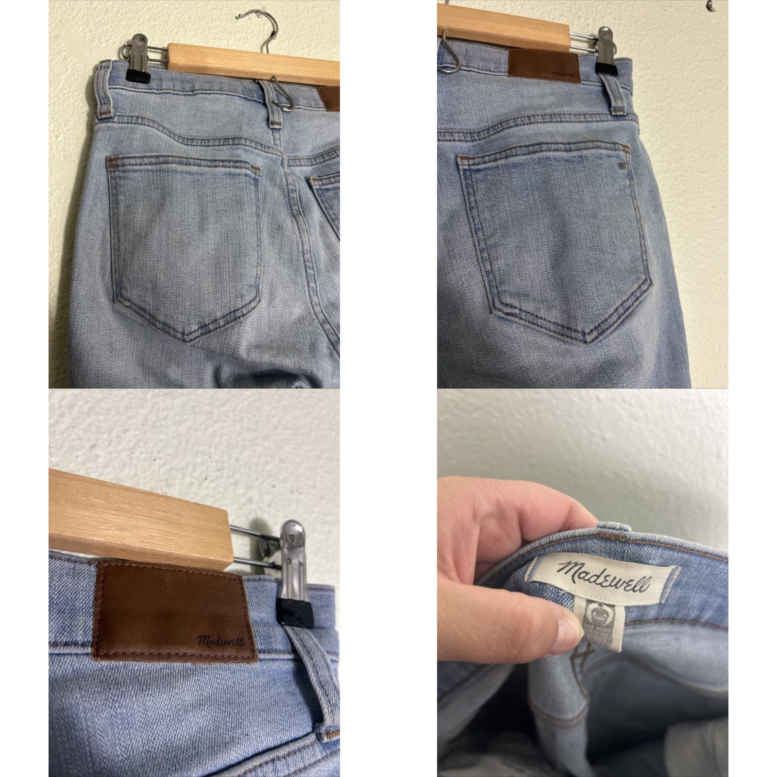 Madewell Madewell Women's Size 25 9" High-Rise Skinny Distressed Light Wash Jeans Size 42" / US 20 - 9 Thumbnail