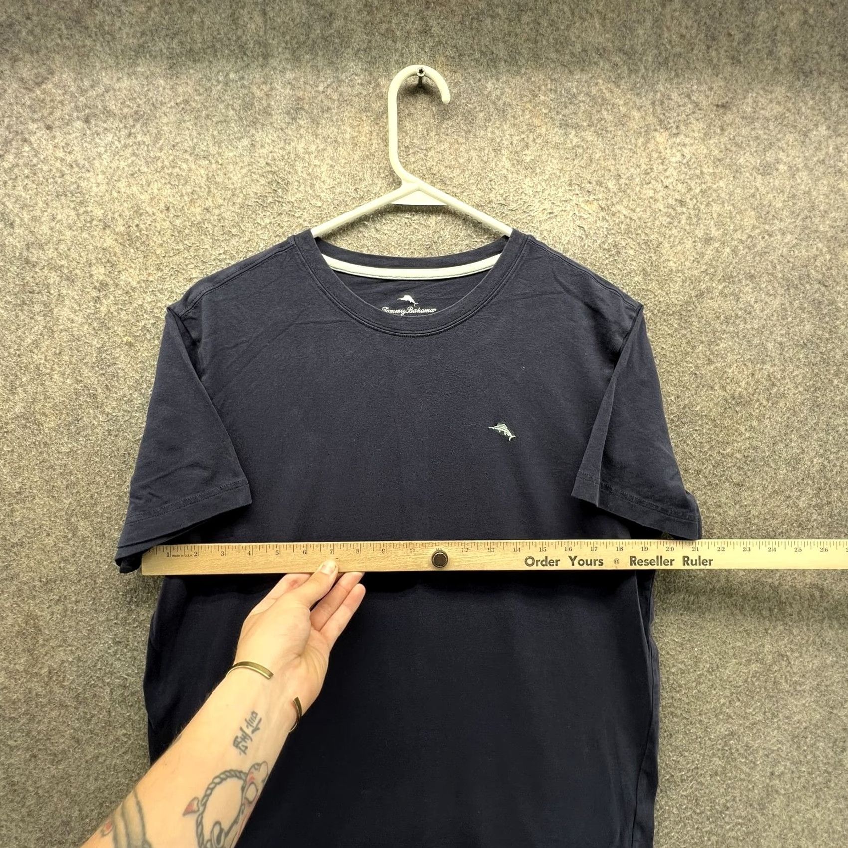 Tommy Bahama Tommy Bahama Shirt Mens Medium Blue Stretch Marlin Logo Tee Tagless Casual Soft Size US M / EU 48-50 / 2 - 4 Thumbnail