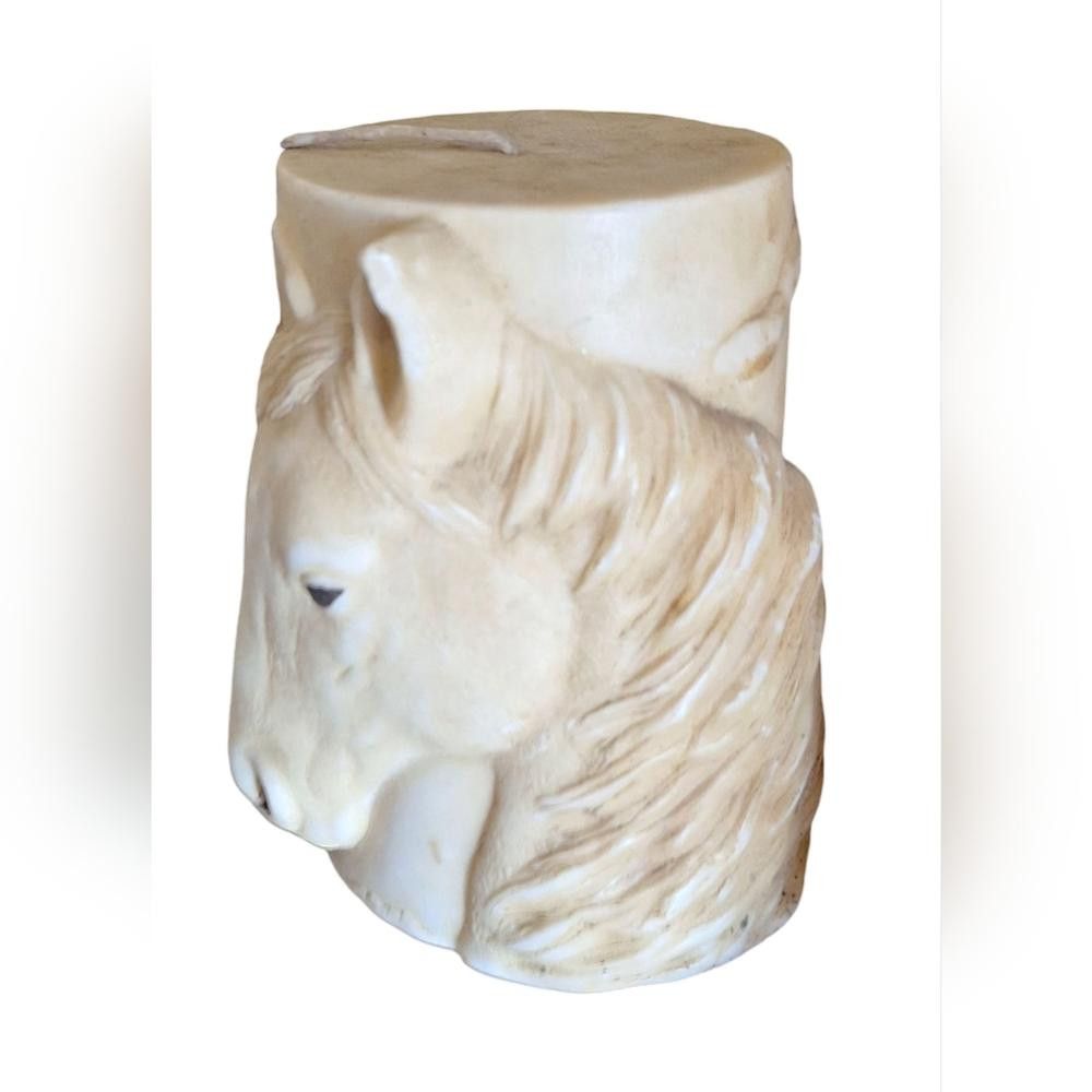 Designer Beautiful "Animal Spirits" Decorative 3D Horse Pillar Candle Size ONE SIZE - 5 Thumbnail