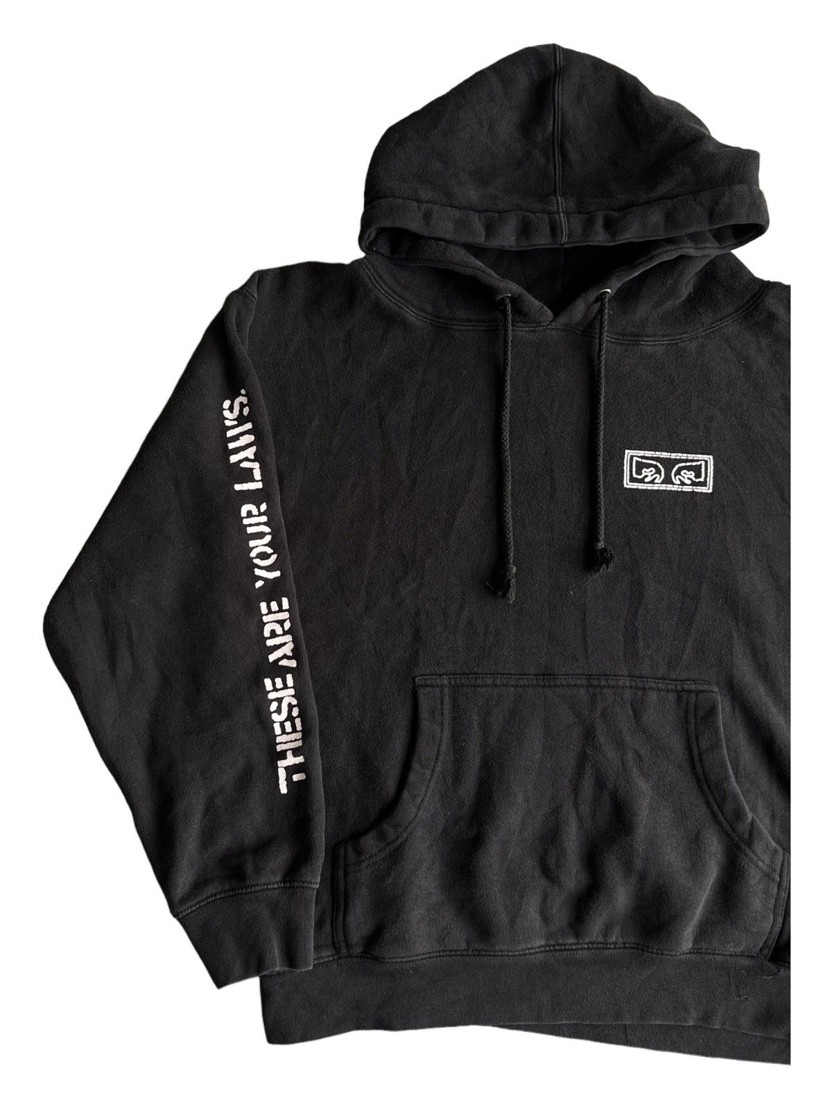 Hook-Ups × Obey × Vintage Vintage Obey Propaganda "YOUR LAW" Baggy Skater Hoodie Size US S / EU 44-46 / 1 - 5 Thumbnail