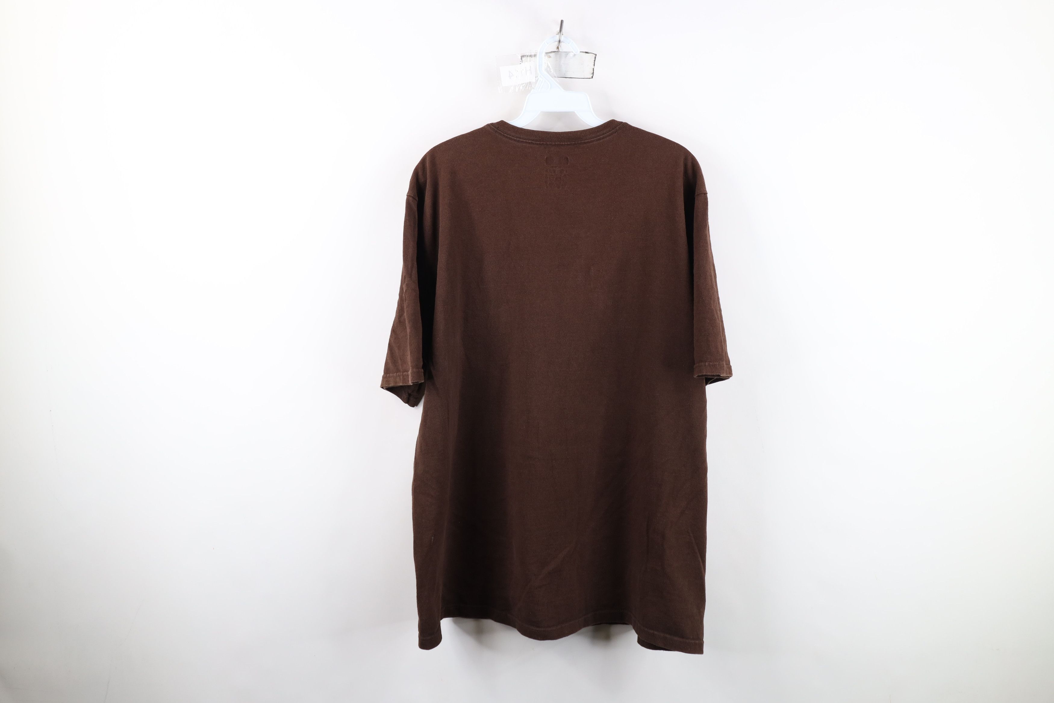 Vintage Vintage Y2K Streetwear Blank Short Sleeve T-Shirt Brown Size US L / EU 52-54 / 3 - 10 Thumbnail