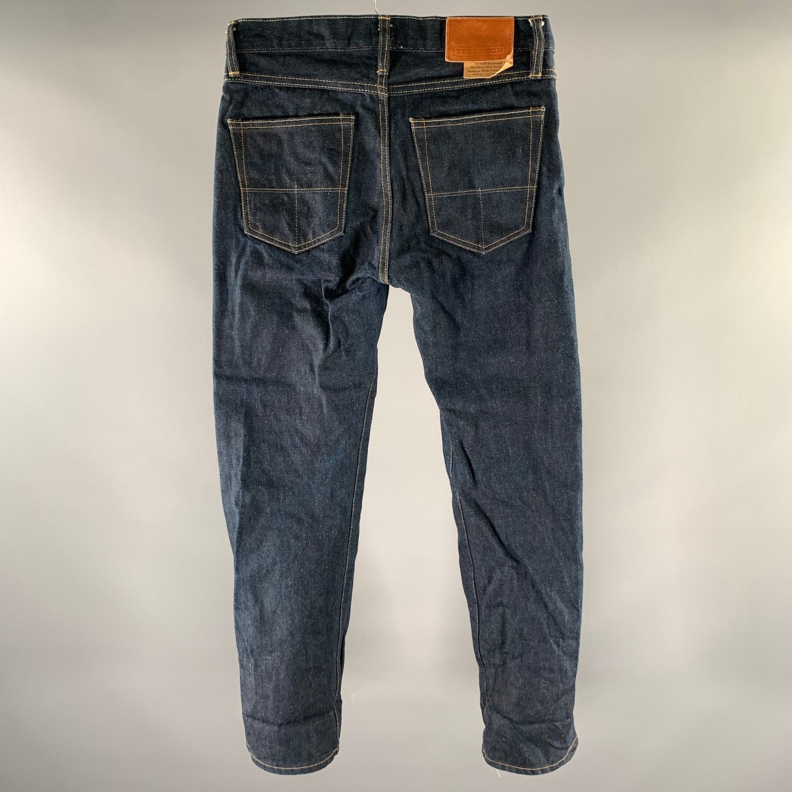 Tellason TELLASON Size 30 Blue Indigo Cotton Straight Selvedge Jeans Size US 30 / EU 46 - 3 Thumbnail