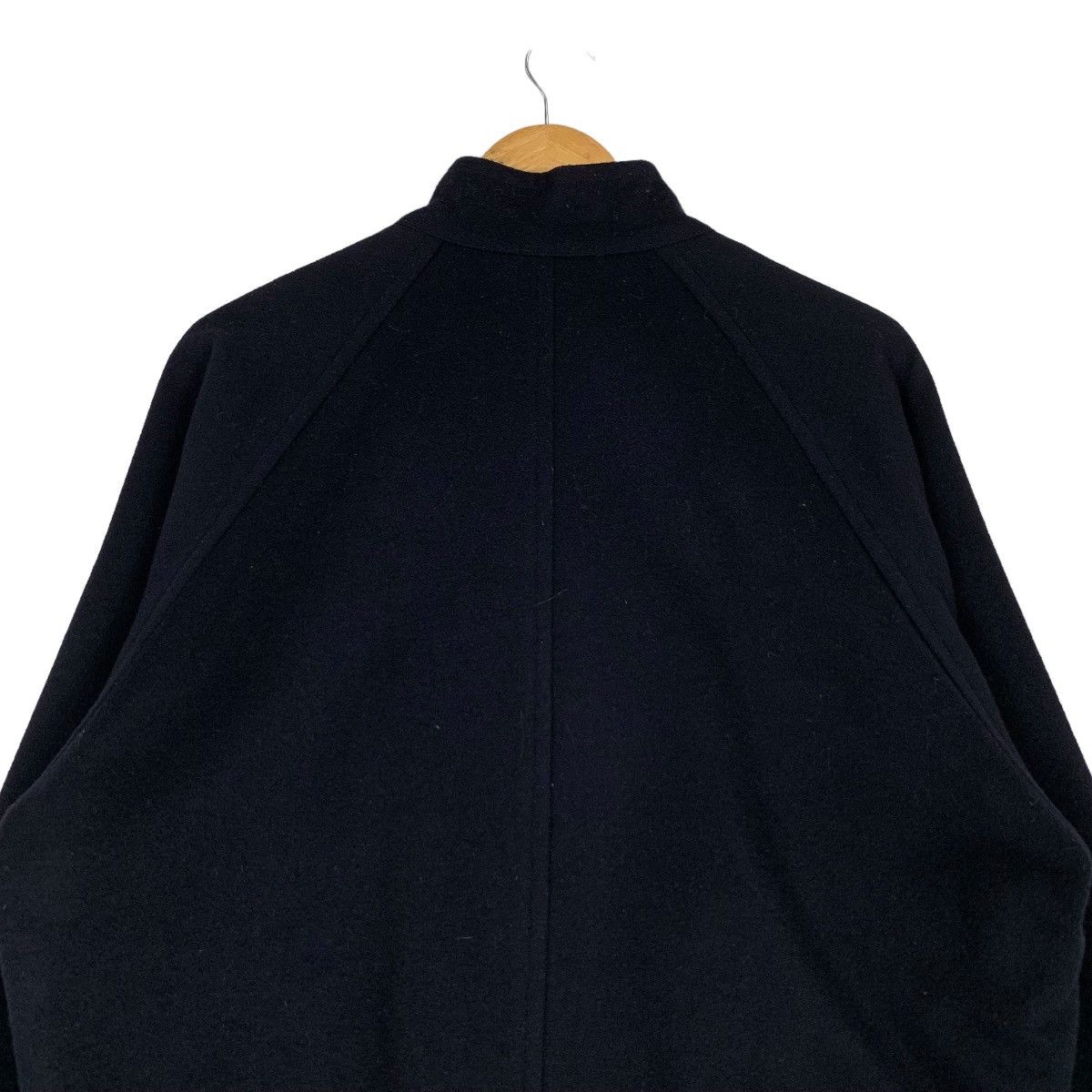 Japanese Brand WOODHOUSE Black Wool Jacket Type A2 #1153-C53 Size US L / EU 52-54 / 3 - 8 Thumbnail
