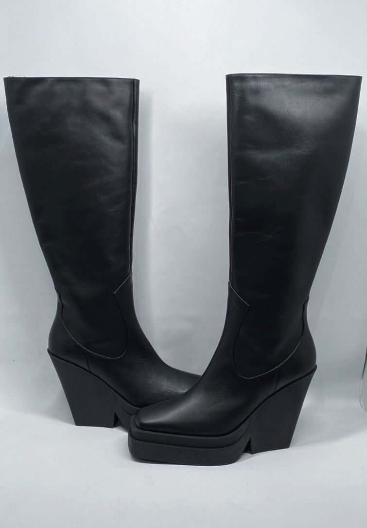 GIA BORGHINI Gia Borghini Texan Leather Platform Knee-High Boots size 41 Size US 11 / IT 41 - 8 Thumbnail