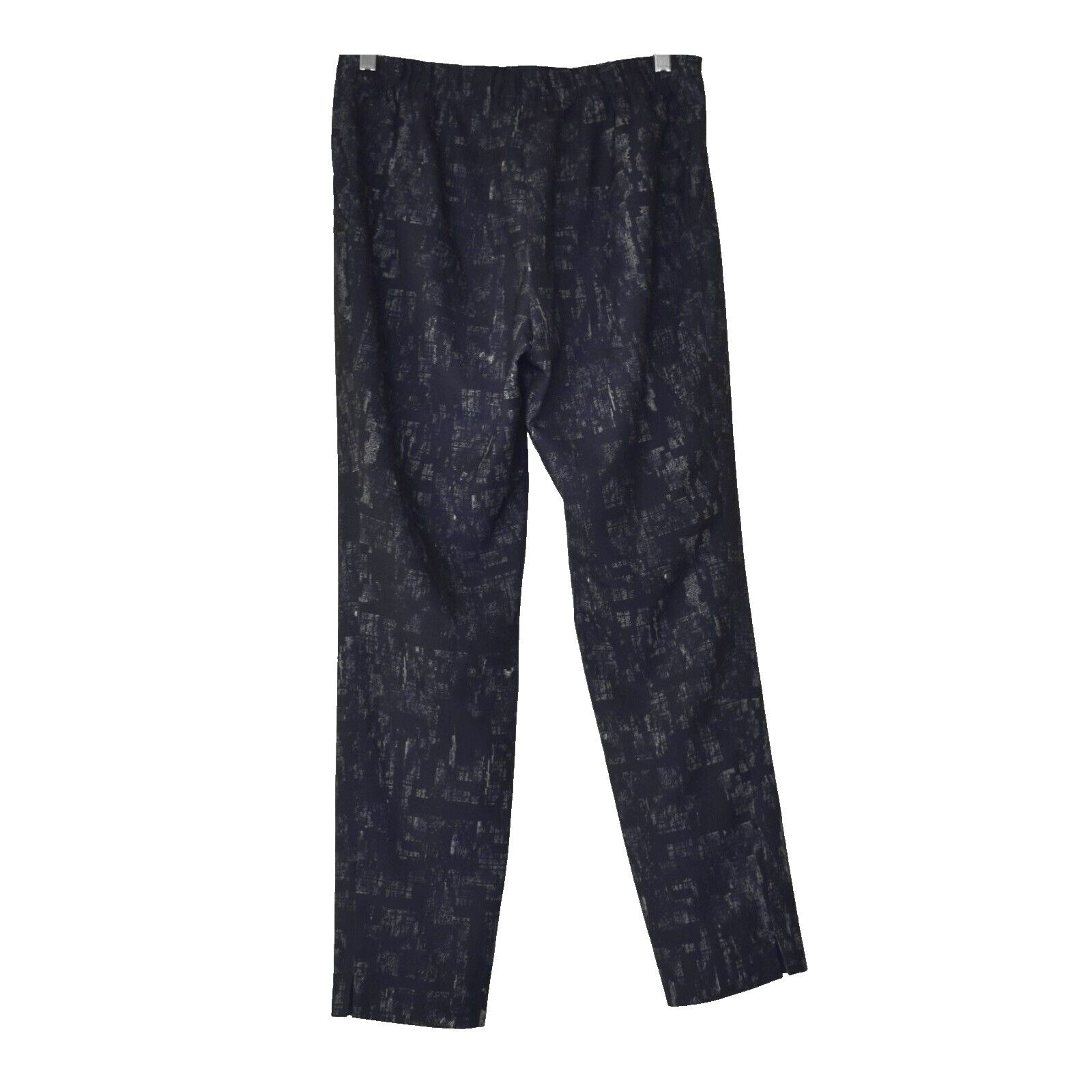 NIC+ZOE NEW NIC+ZOE Nvy/White Splatter Elastic Waist Pull On Pants 6 Size 28" / US 6 / IT 42 - 2 Thumbnail