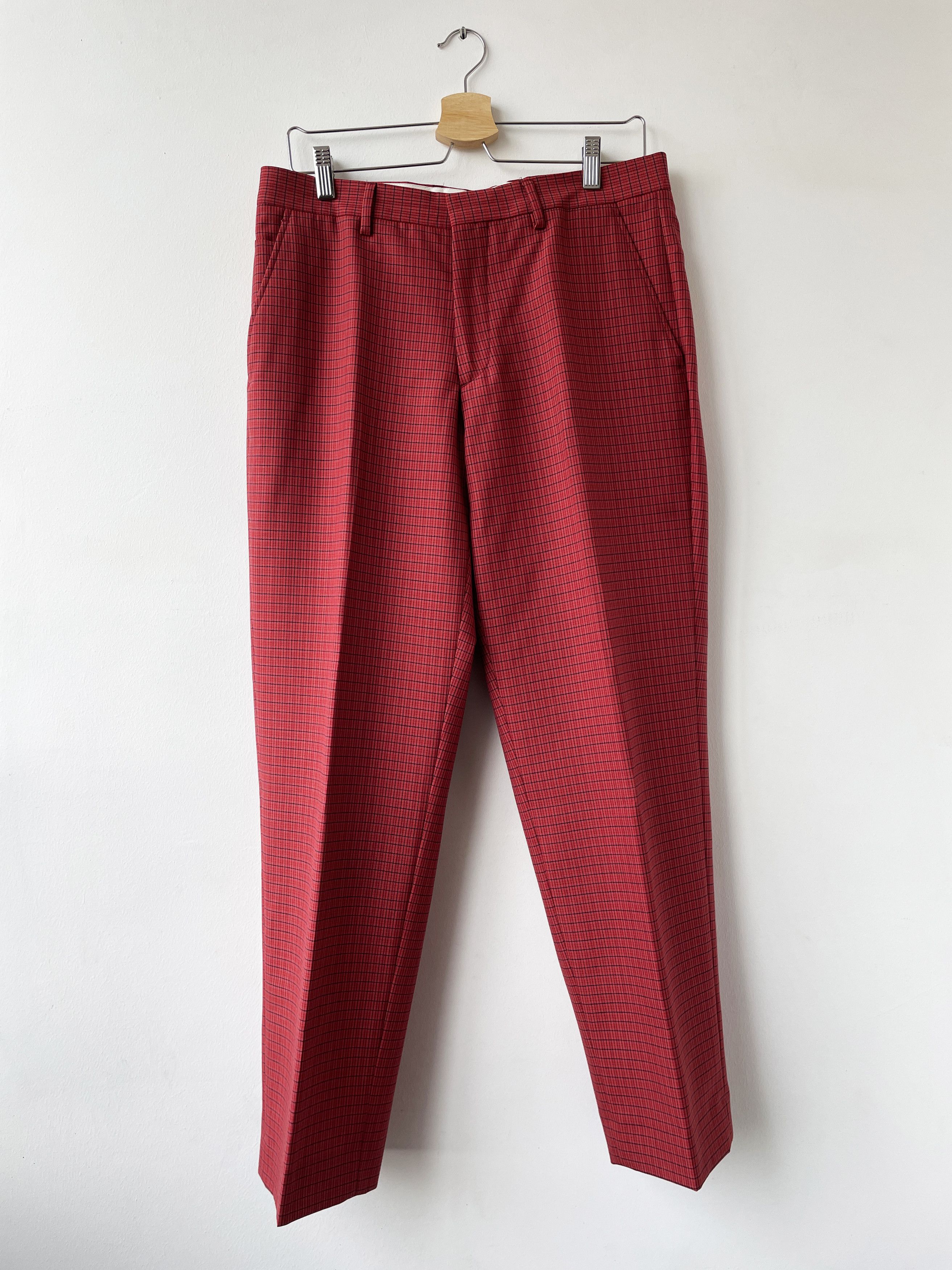 Supreme SS19 red plaid suit Size 38R - 5 Thumbnail