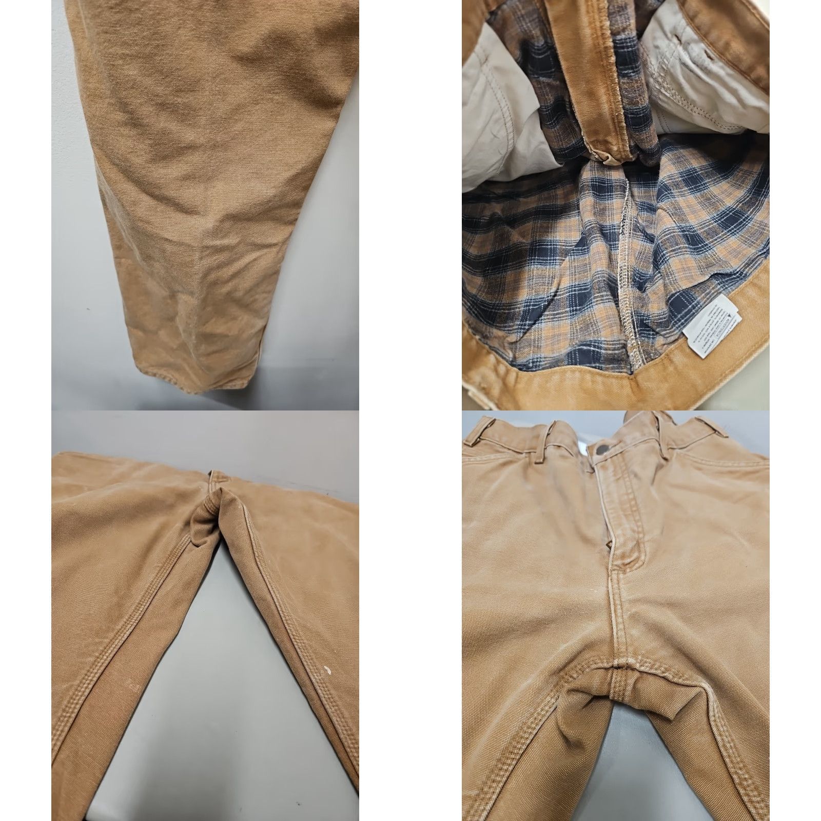 Carhartt VINTAGE Carhartt Pants Duck Canvas Chino Lined 34x29 Men Brown Size US 34 / EU 50 - 9 Thumbnail