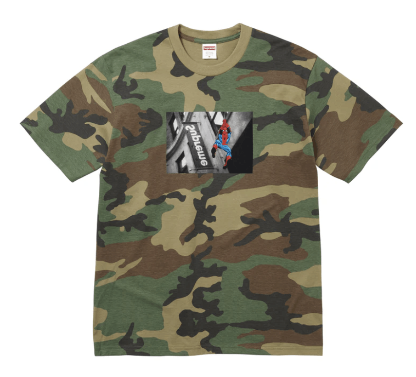 Supreme Camo Spidey Tee Size US L / EU 52-54 / 3 - 1 Preview