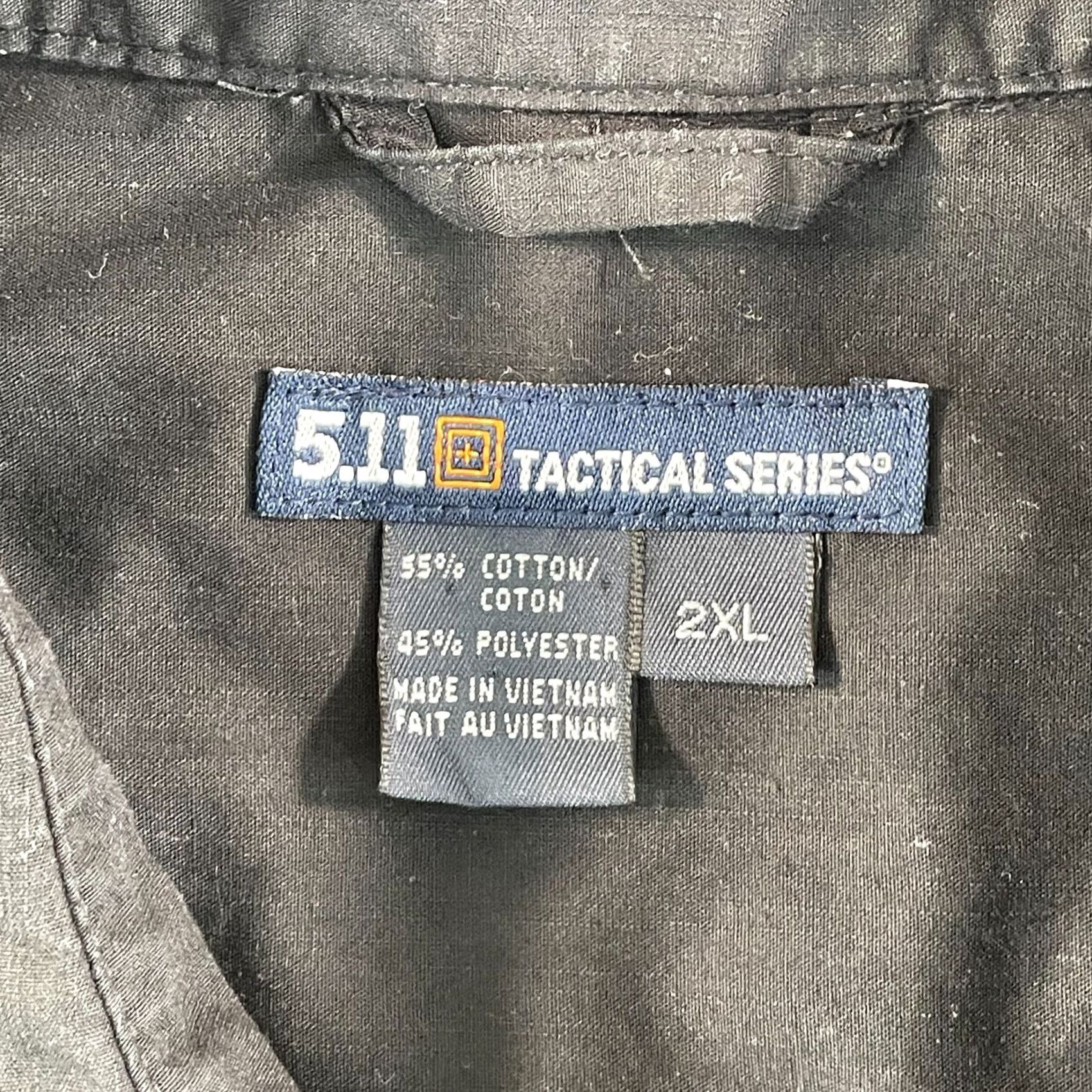 Vintage 5.11 Tactical Series Covert Shirt Men 2XL Black RAPIDraw Snap Front Short Sleeve Shirt Size US XXL / EU 58 / 5 - 2 Thumbnail