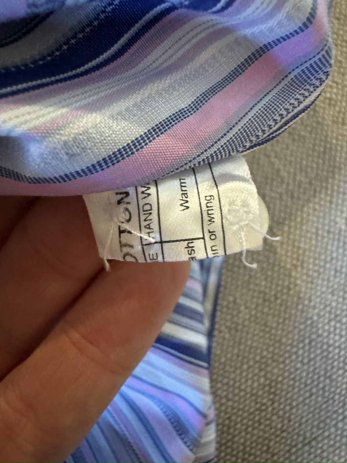 Duchamp London DUCHAMP LONDON Made in Italy French Cuff Sport Shirt Size US XL / EU 56 / 4 - 8 Thumbnail