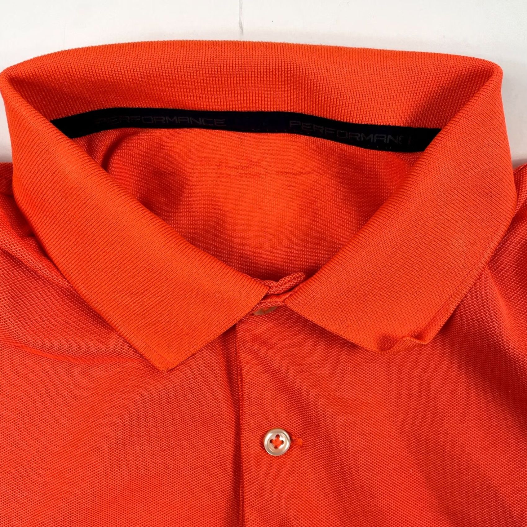 RLX Ralph Lauren VINTAGE RLX Ralph Lauren Polo Shirt Mens Large Orange Performance Golfer Pony Shirt Mens Large Orange RLX Polo Size US L / EU 52-54 / 3 - 6 Thumbnail