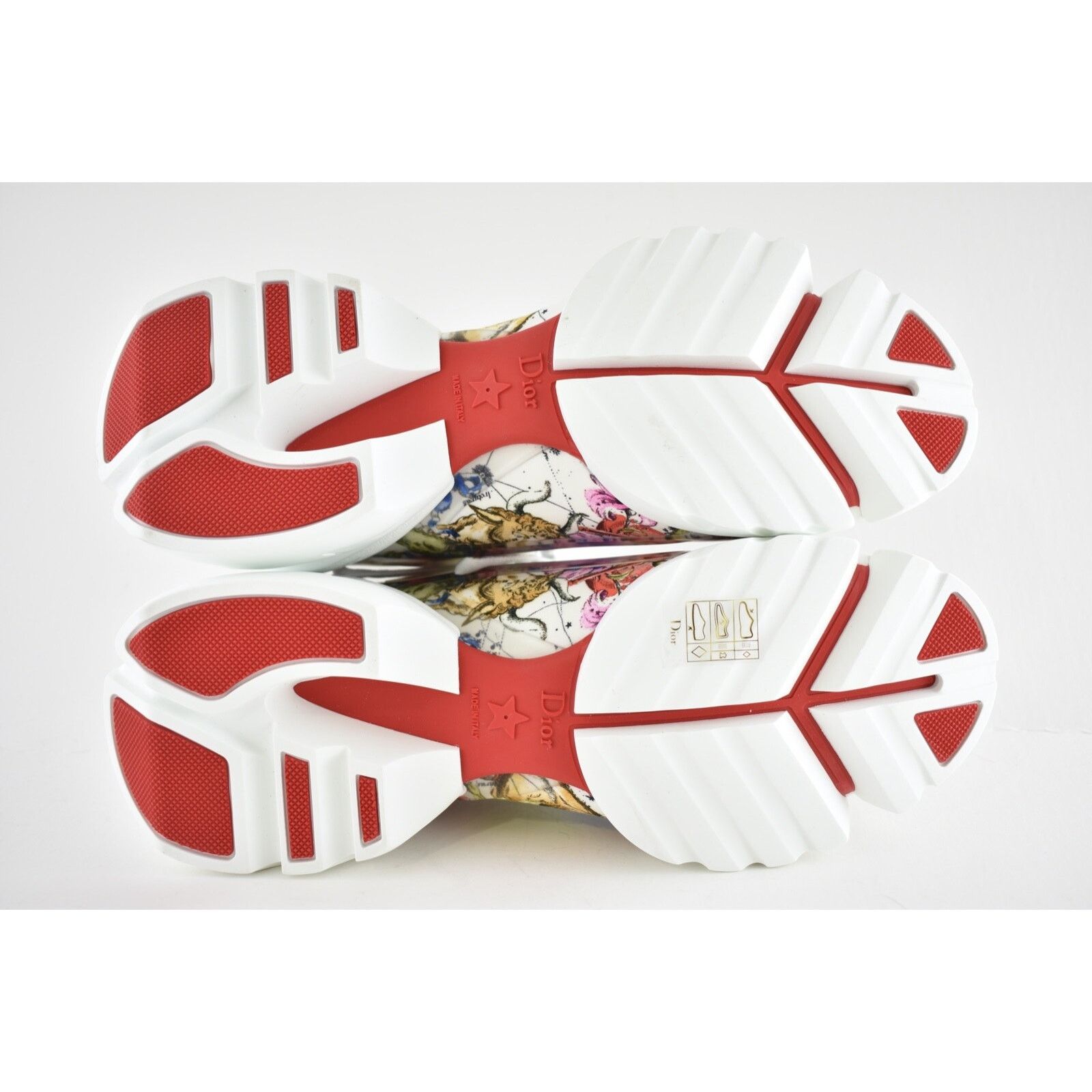 Dior D Connect Zodiac Printed Lace Up Flat Trainer Sneaker 39 Size US 9 / IT 39 - 12 Thumbnail