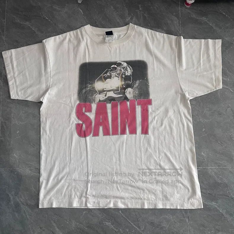 Saint Michael Saint Michael Space cruise washed white short sleeves Size US XXL / EU 58 / 5 - 1 Thumbnail