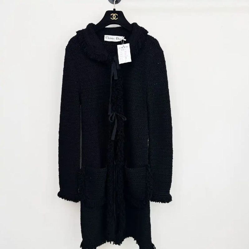 Dior Dior Black Long Sleeve Cardigan for Women 0089 Size S / US 4 / IT 40 - 1 Thumbnail