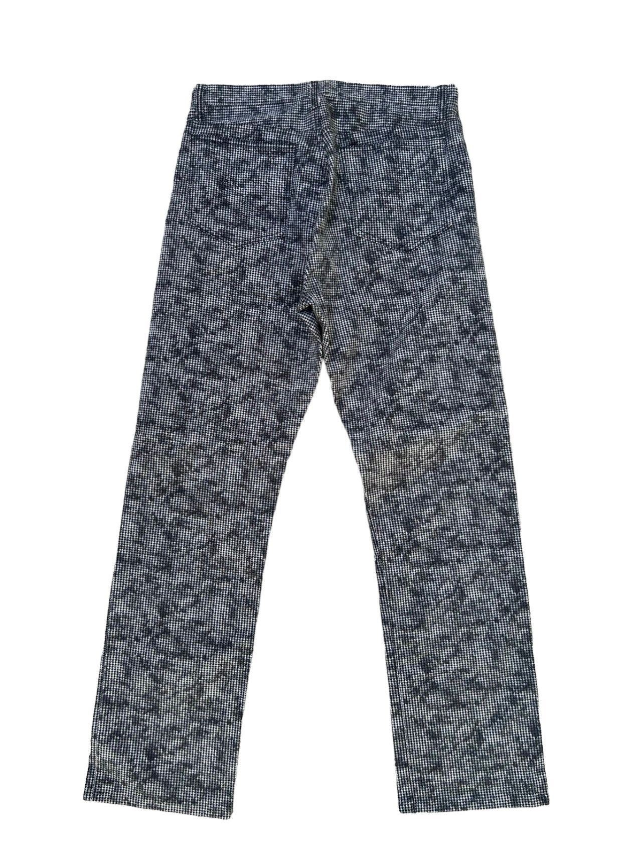 Vintage KROFOFRO Japan Camo Houndstooth Striped Stretch Pant Size US 30 / EU 46 - 2 Thumbnail