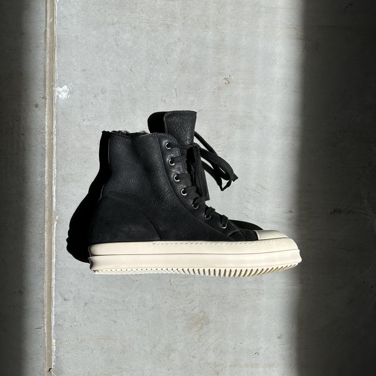 Rick Owens Rick Owens Shearling High-Sneakers FW17 Size US 8 / EU 41 - 7 Thumbnail