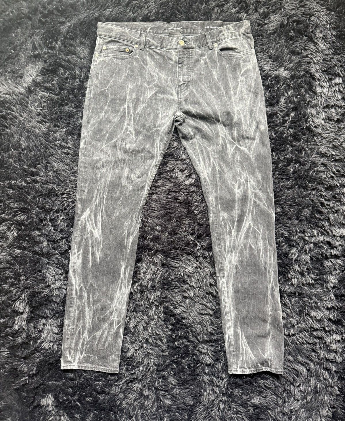 Saint Laurent Paris D02 Marble/Thunder Jeans Spring 2016 Size US 36 / EU 52 - 1 Thumbnail