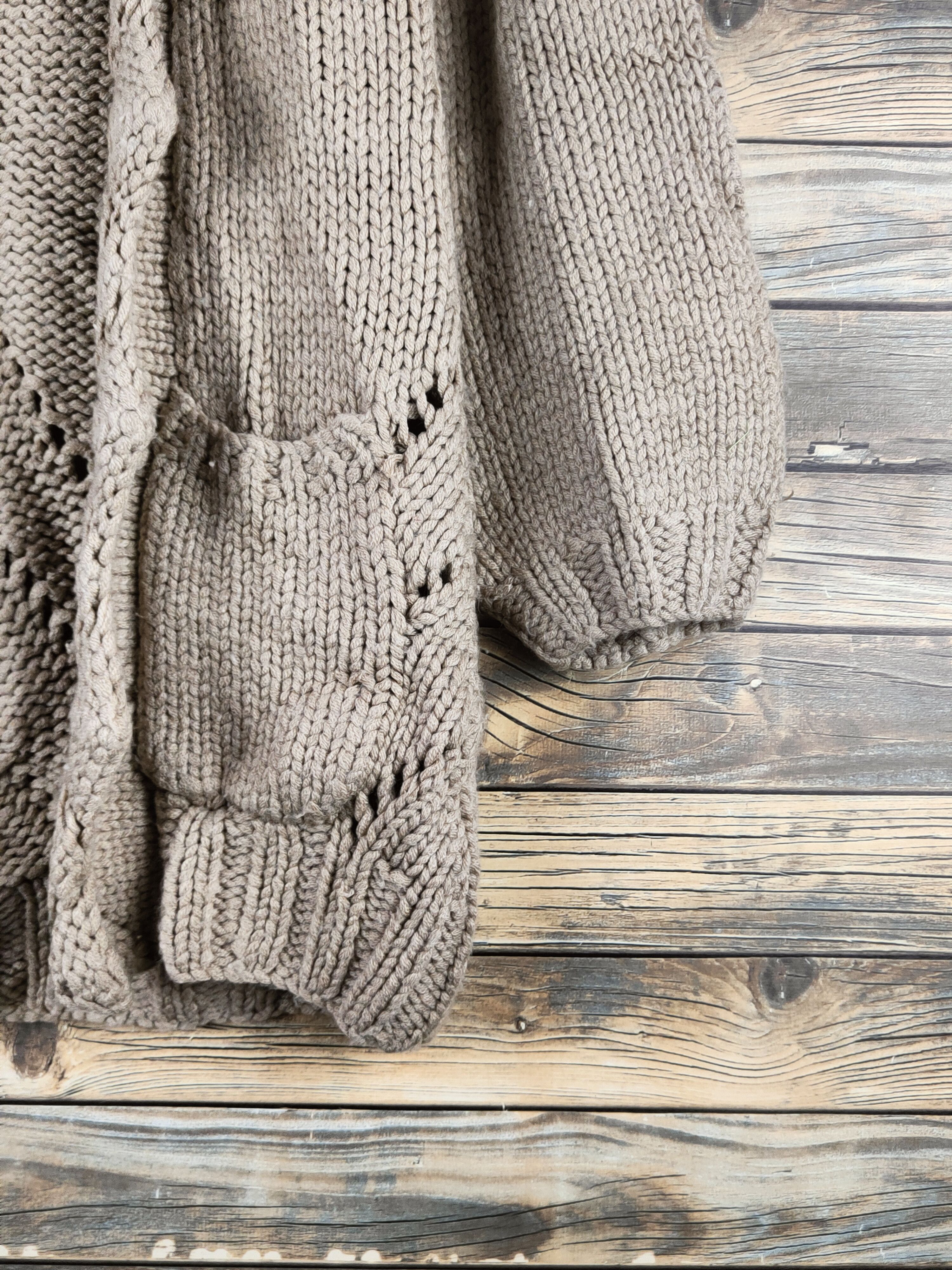 Jil Stuart DL Jill Stuart Beige Knitwear Cardigans #46-605 Size M / US 6-8 / IT 42-44 - 6 Thumbnail