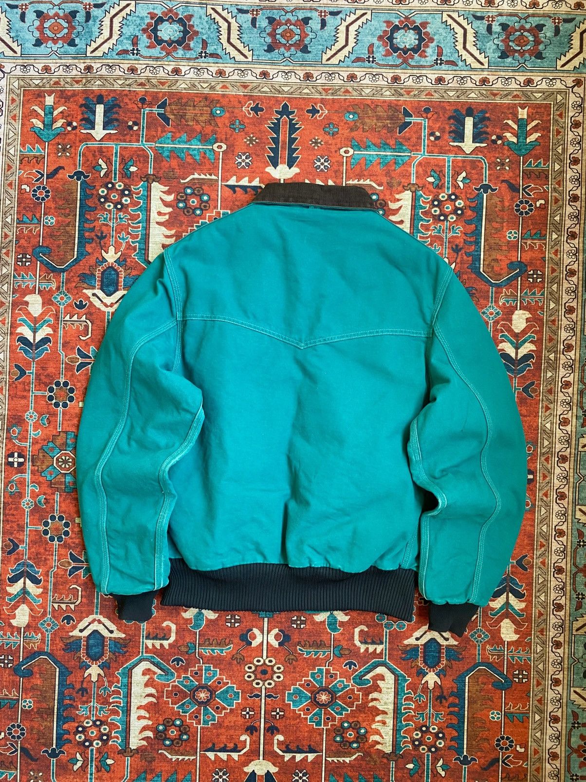 Carhartt SOLD OUT Vintage Carhartt Santa fe JQ2132 AQUA Western Size US L / EU 52-54 / 3 - 7 Thumbnail