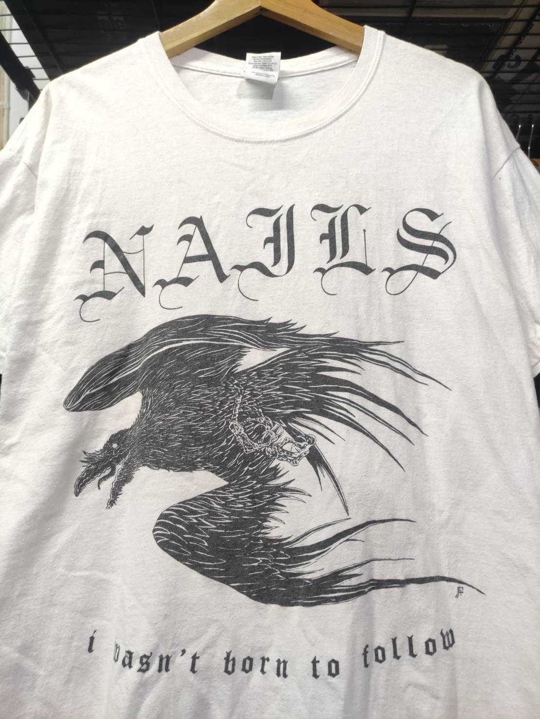 Band Tees Vtg Nails Band " I Wasn't Born To Follow " Singel Promo Size US M / EU 48-50 / 2 - 1 Thumbnail