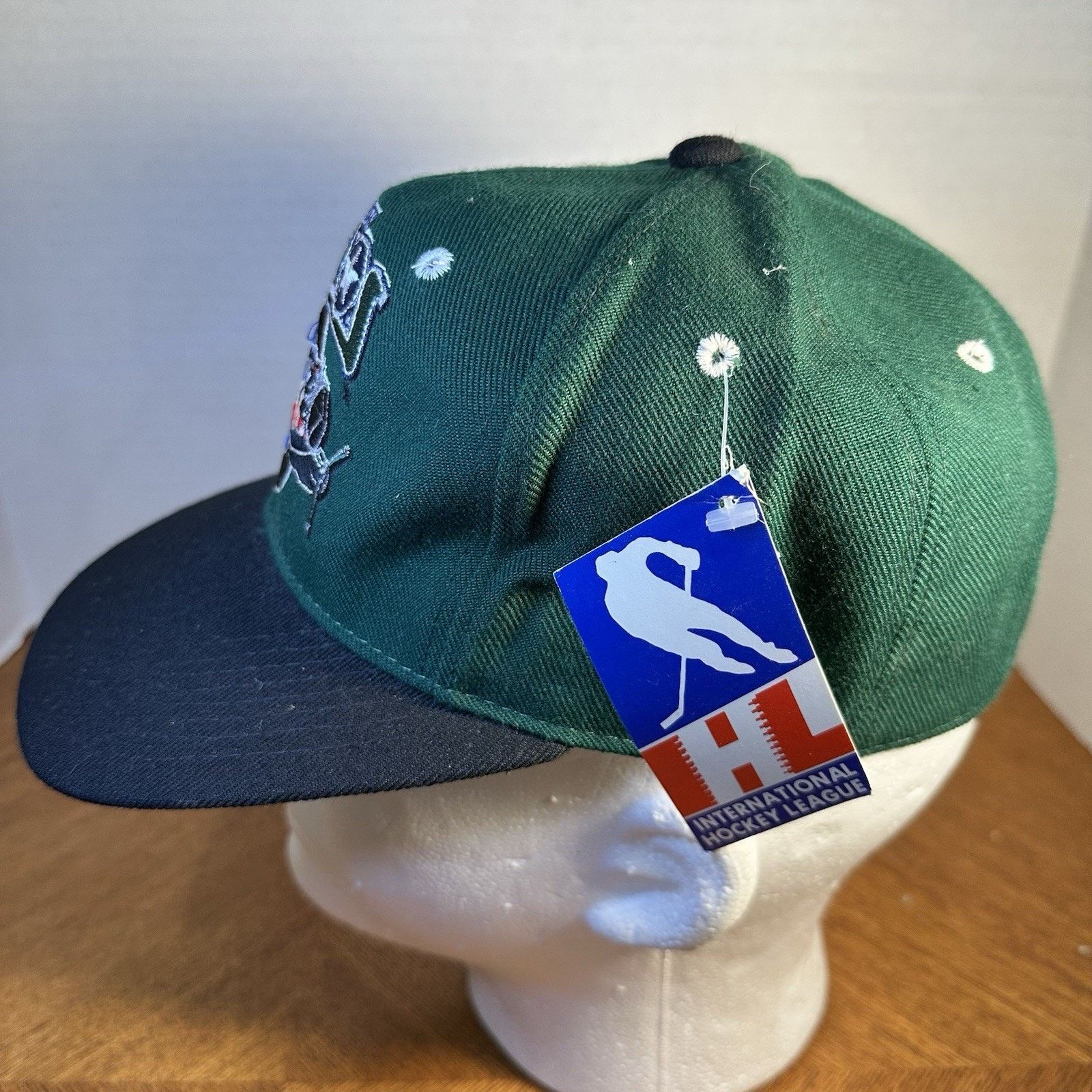 Zephyr Rare Vintage 90s Houston Aeros IHL Fitted Hat Size 6 7/8 New Size ONE SIZE - 4 Thumbnail