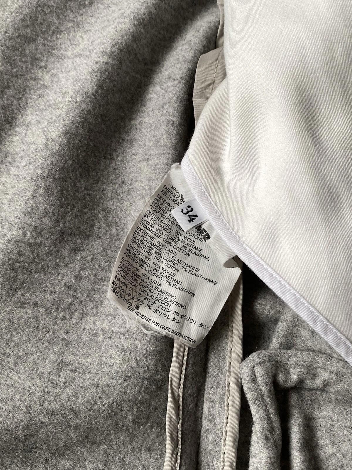 Jil Sander 2000`s Jil Sander By Raf Simons Wool Tailored Blazer Jacket Size XS / US 0-2 / IT 36-38 - 9 Thumbnail