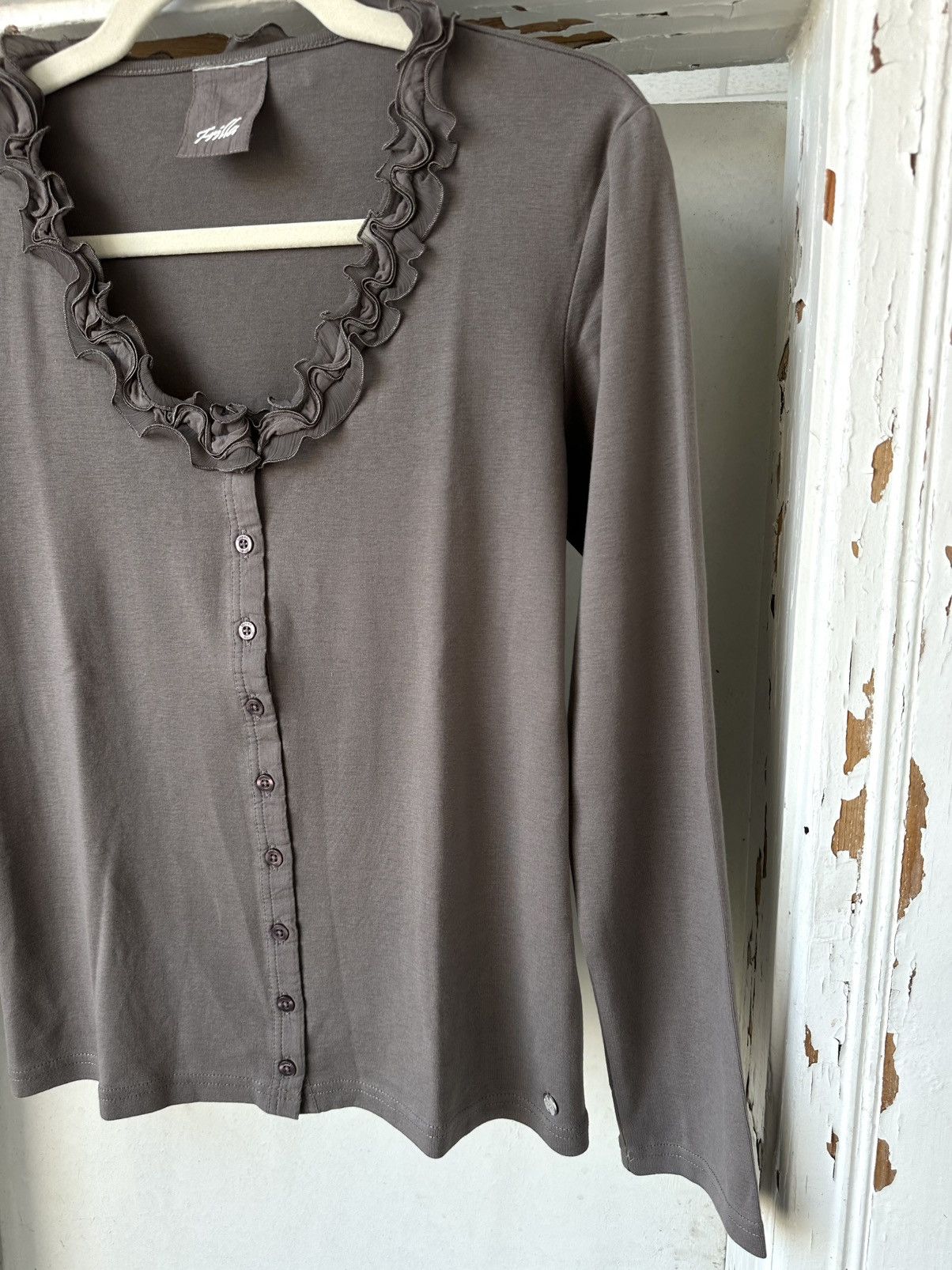 Vintage Vintage Brown Buttons Long Sleeve Jumper Size M / US 6-8 / IT 42-44 - 3 Thumbnail
