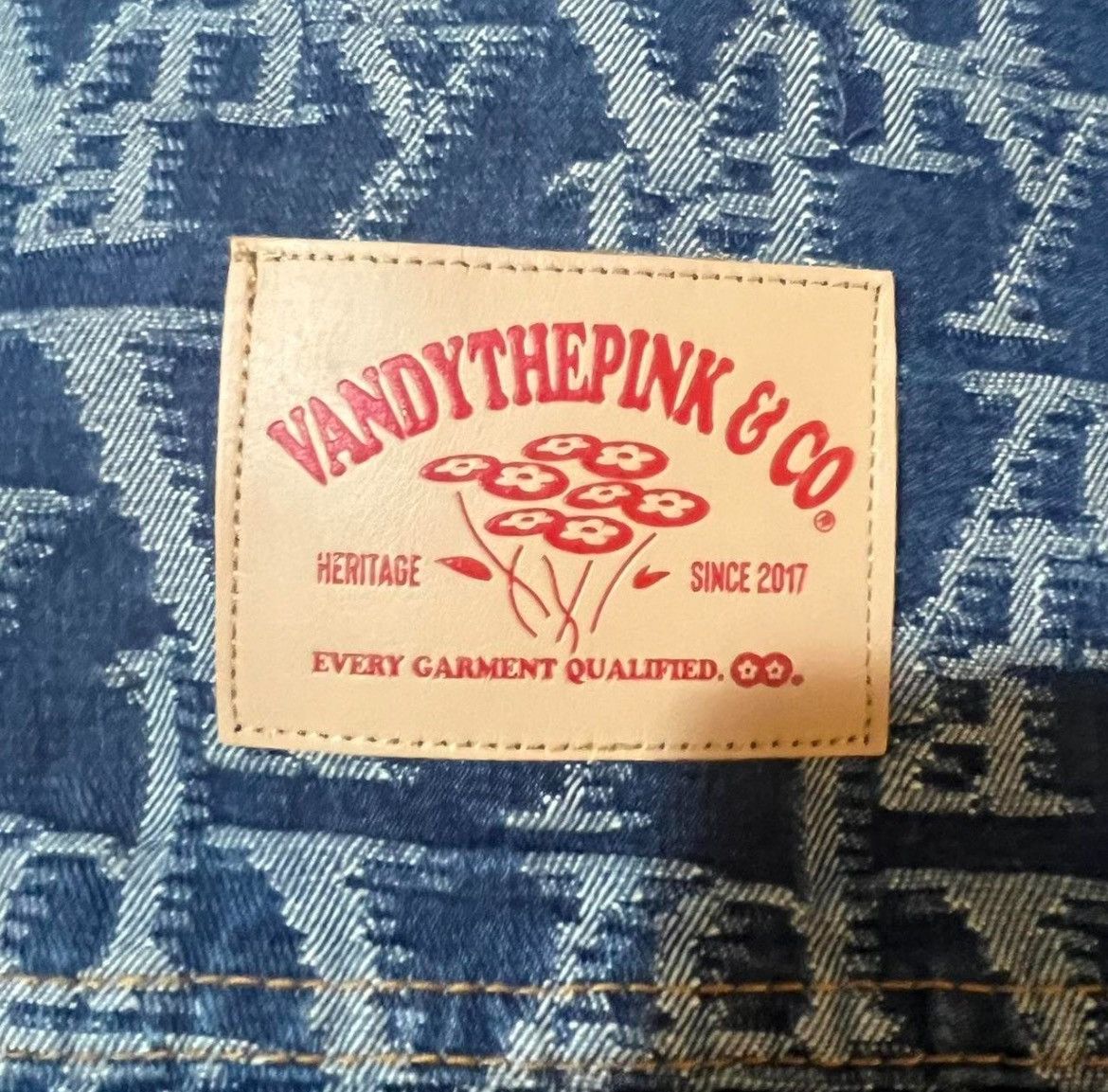 Vandy The Pink VandyThePink Monogram Denim Jacket Size US L / EU 52-54 / 3 - 4 Thumbnail