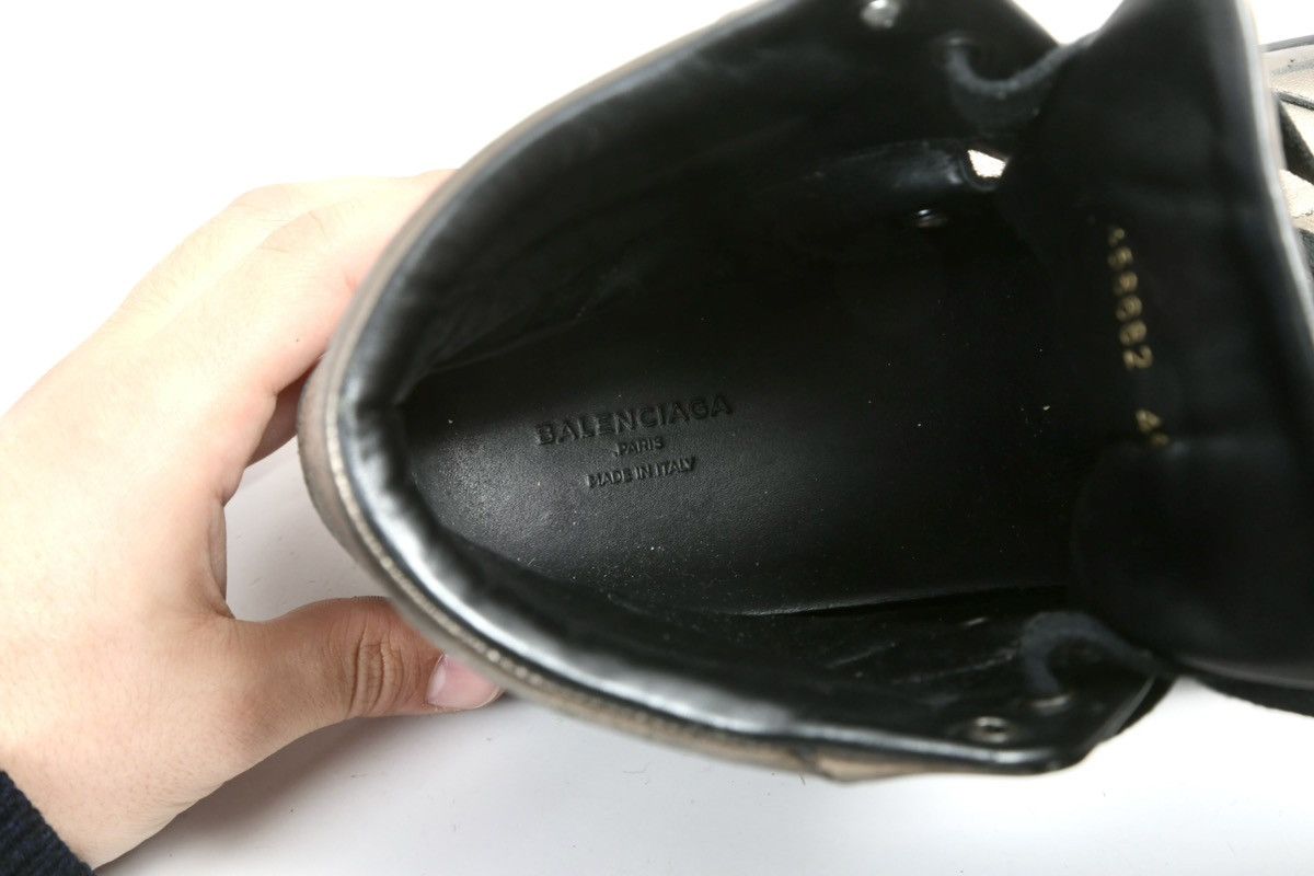 Balenciaga × Vintage Balenciaga Leather Hi-Top Sneakers Size US 10.5 / EU 43-44 - 9 Thumbnail