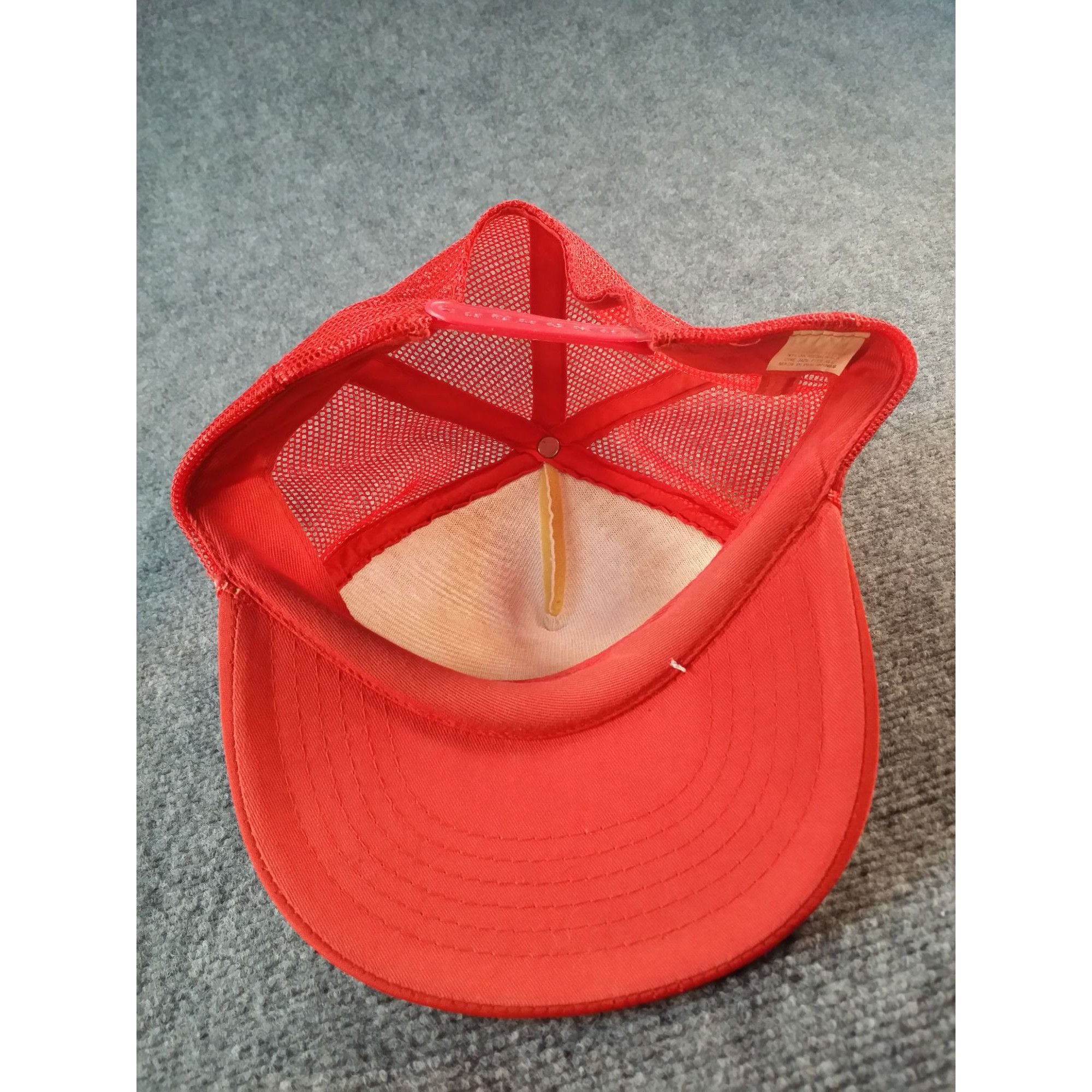 Vintage Vintage Buffalograss Trucker Snapback Hat Red White Buffalo, Size ONE SIZE - 6 Thumbnail