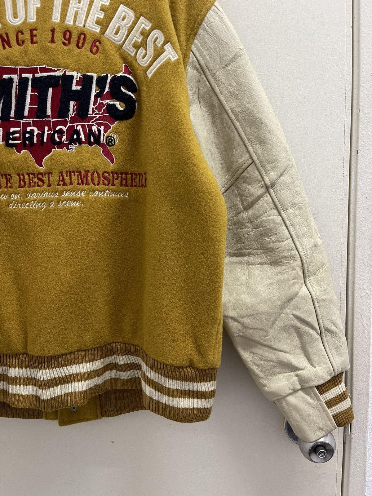 Smith's American Smith's American Wool Leather Varsity Jacket Size US L / EU 52-54 / 3 - 4 Thumbnail
