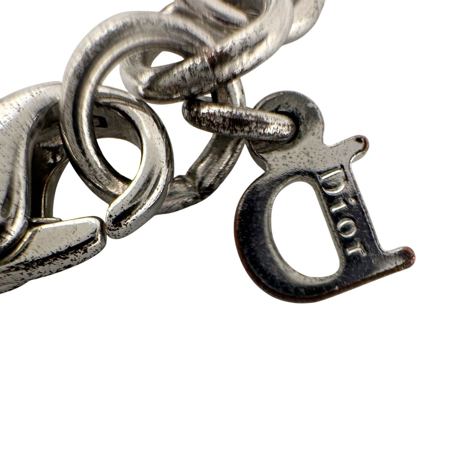 Dior Christian Dior Silver Hear and Key Charm Bracelet Size ONE SIZE - 5 Thumbnail