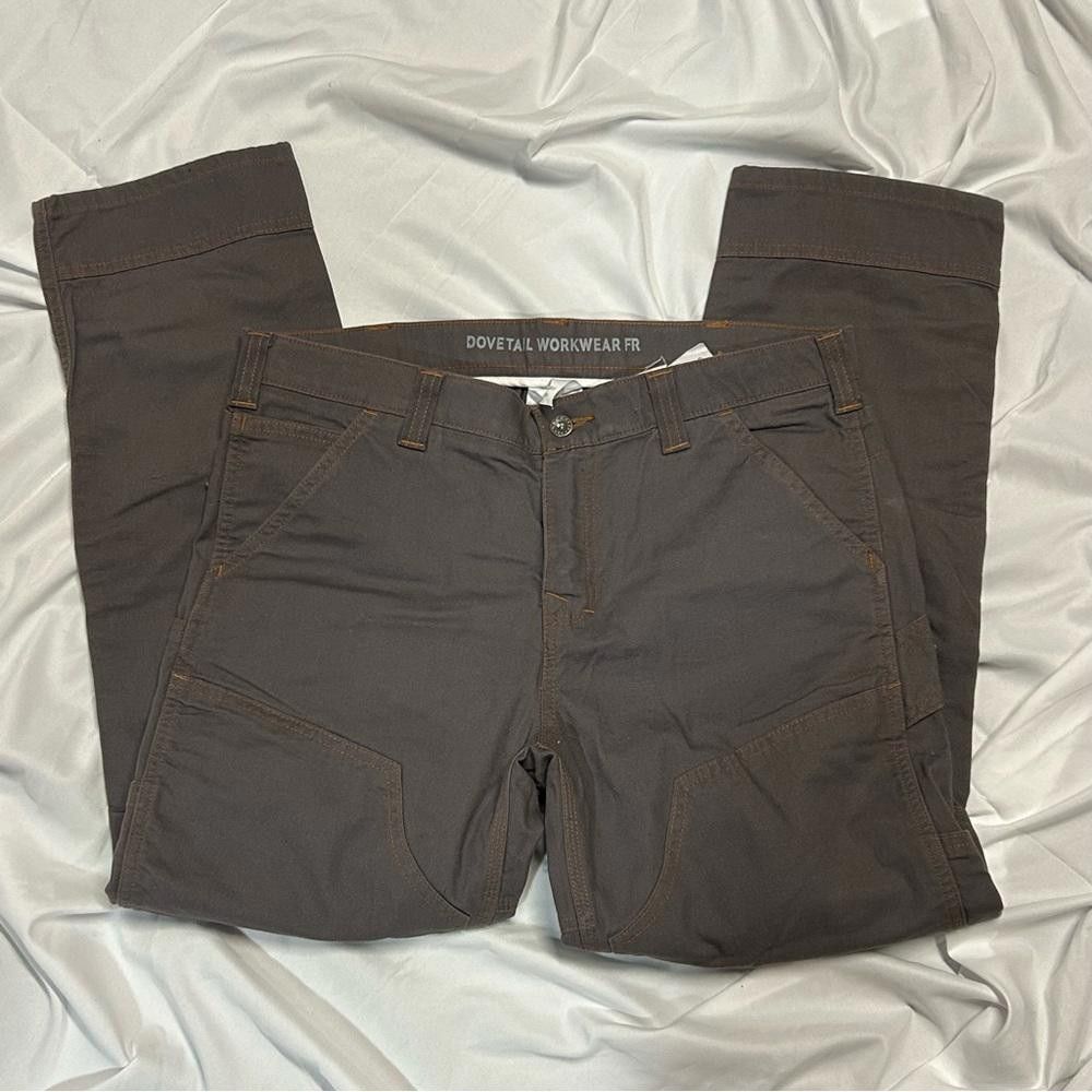 Designer NWT - Dovetail Workwear Britt Utility Grey Canvas, 12 Size 34" / US 12 / IT 48 - 3 Thumbnail