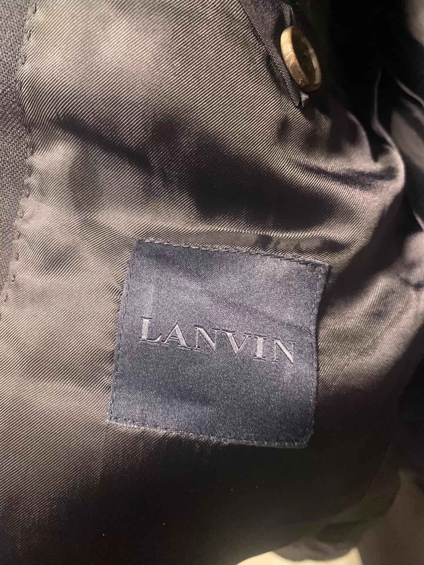 Lanvin Lanvin Navy Wool Blazer 46 Italy Slim Fit Size 46S - 4 Thumbnail