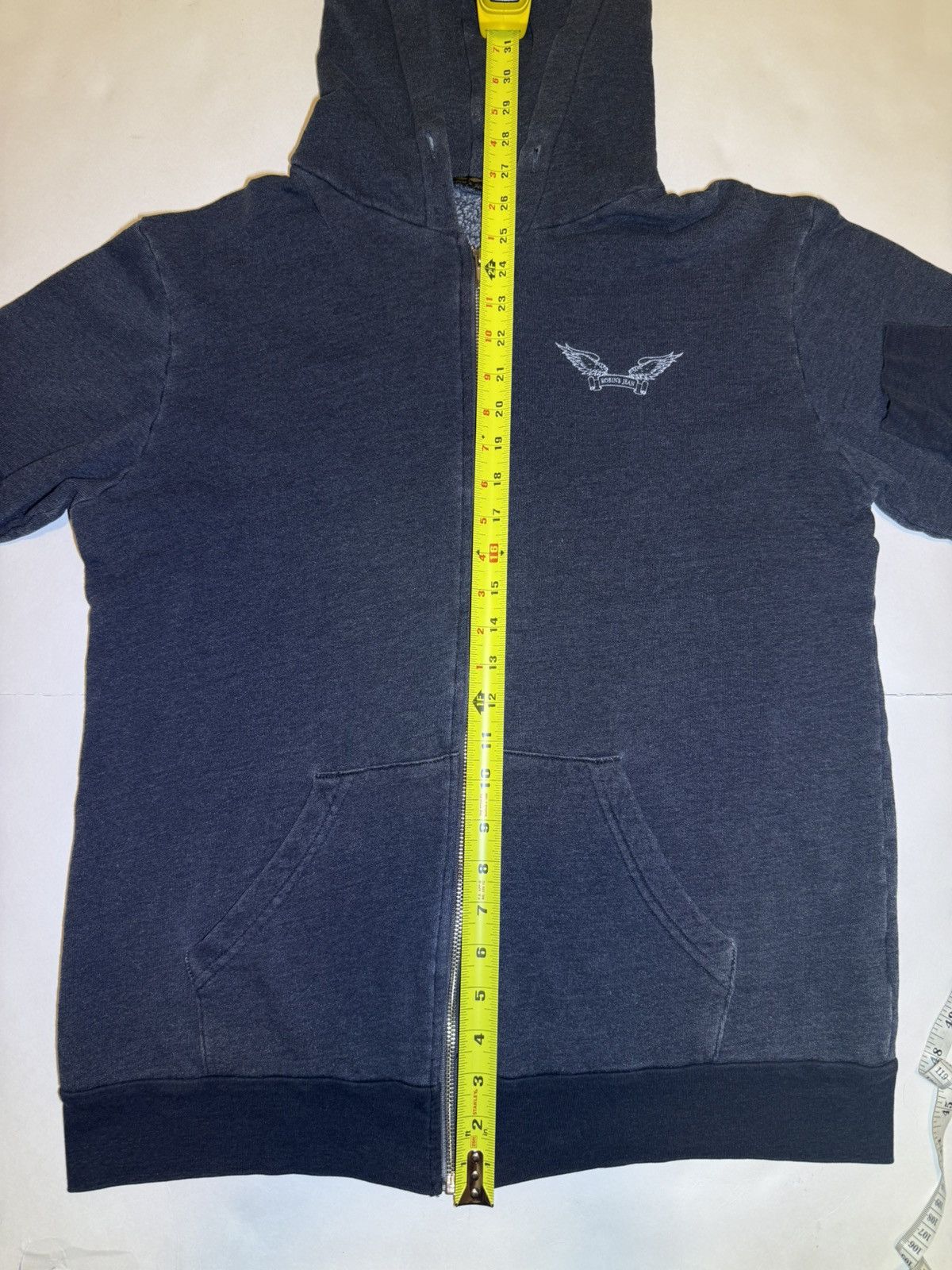 Robins Jeans Men's Robins Jean Zip Up Hoodie XL Navy Sweatshirt Full Zip Size US XL / EU 56 / 4 - 14 Thumbnail