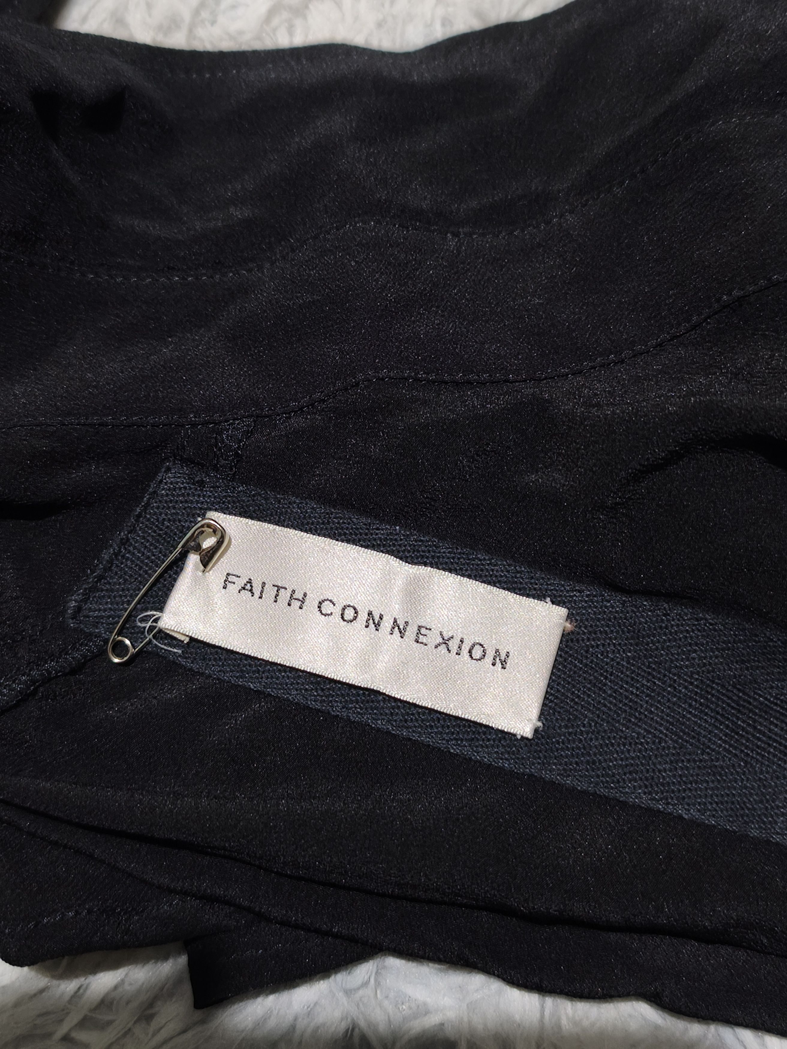Faith Connexion FAITH CONNEXION Shirt Style Asymmetric Silk Skirt Size 28" / US 6 / IT 42 - 16 Thumbnail