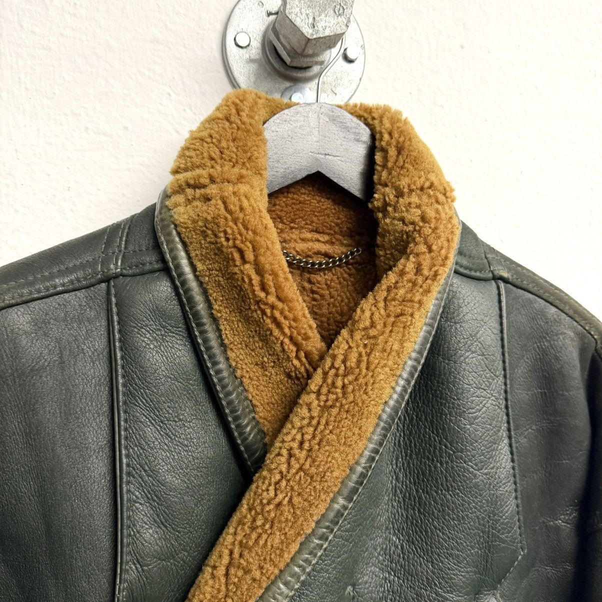 Marithe + Francois Girbaud MARITHÉ FRANÇOIS GIRBAUD 1980s Shearling Leather Jacket Size US XL / EU 56 / 4 - 3 Thumbnail