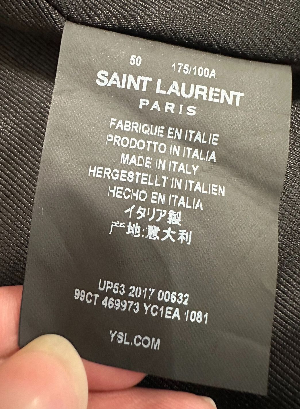 Saint Laurent Paris Saint Laurent Paris Saint Laurent Black Biker Jacket with Size US M / EU 48-50 / 2 - 5 Thumbnail