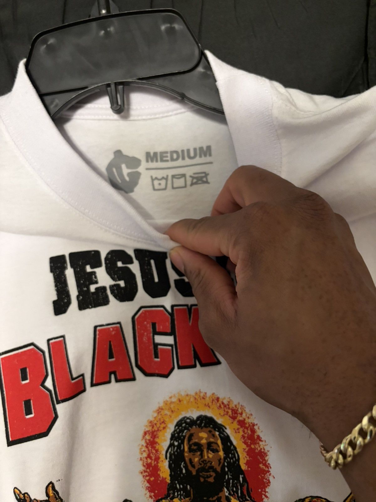 Other Condone "Jesus is a black man" Tee Size US M / EU 48-50 / 2 - 2 Thumbnail